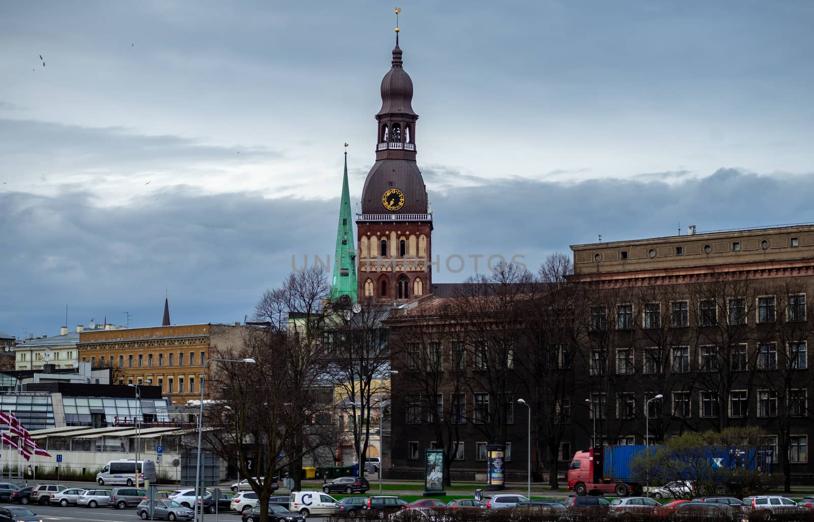 April 24, 2018 Riga, Latvia. The Dome Cathedral
in the old town in Riga.