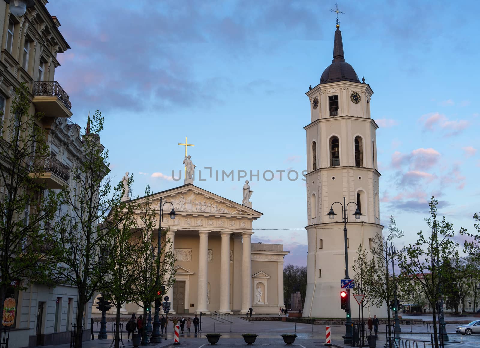 April 27, 2018 Vilnius, Lithuania. Cathedral of St. Stanislav in Vilnius.