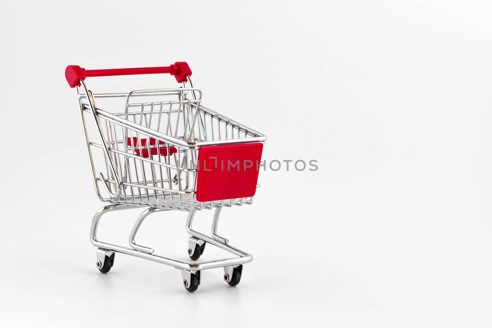 Shopping cart isolated on white background