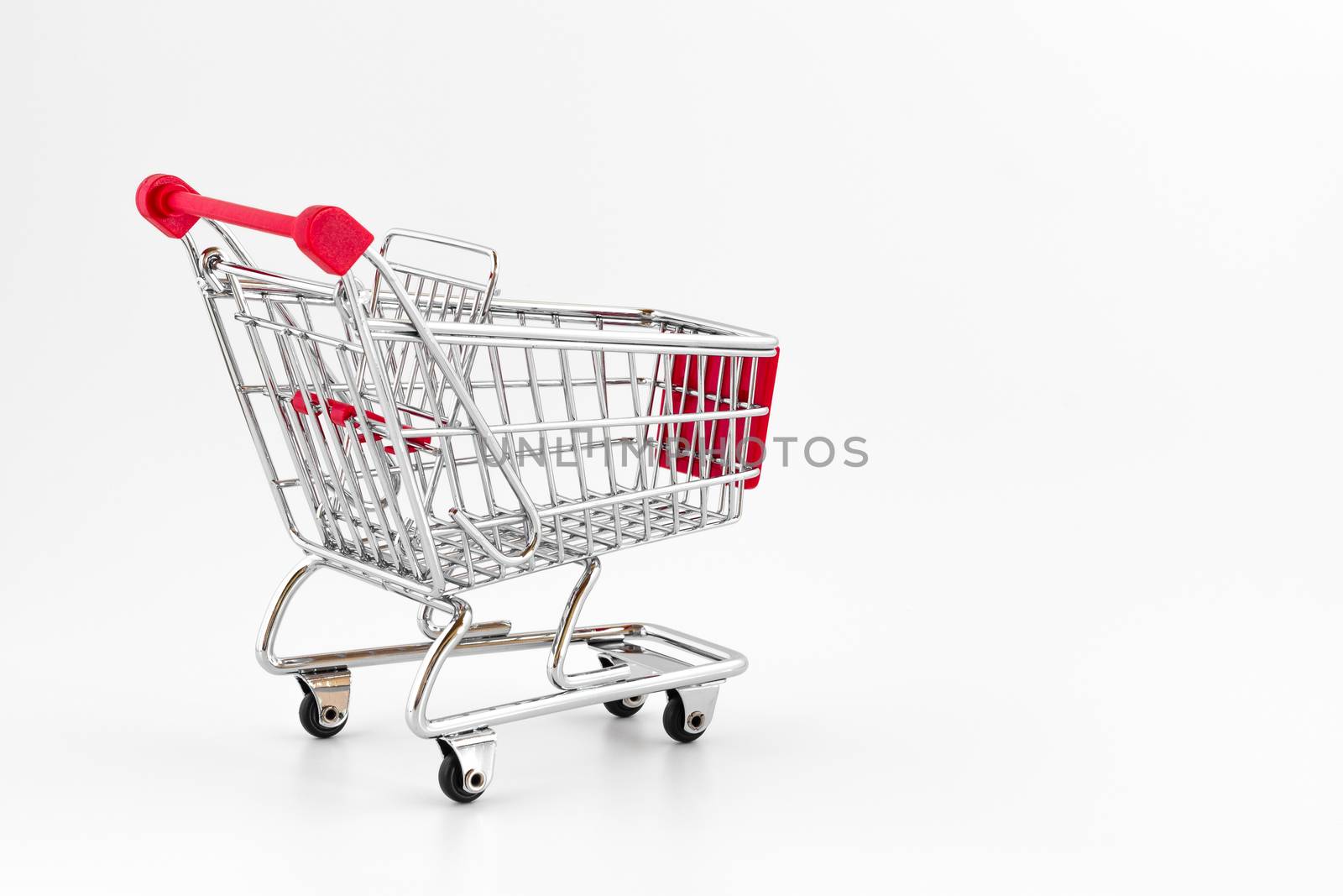 Shopping cart isolated on white background