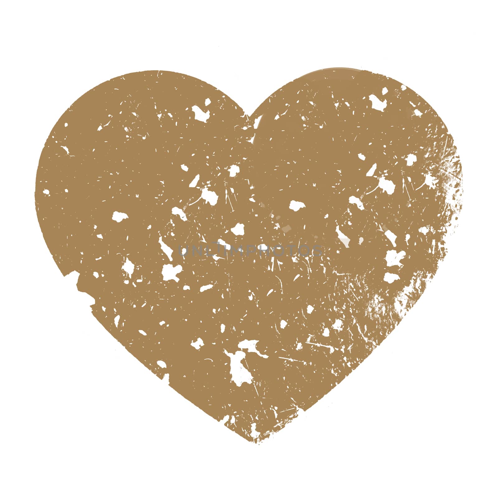 Brown grungy heart by germanopoli