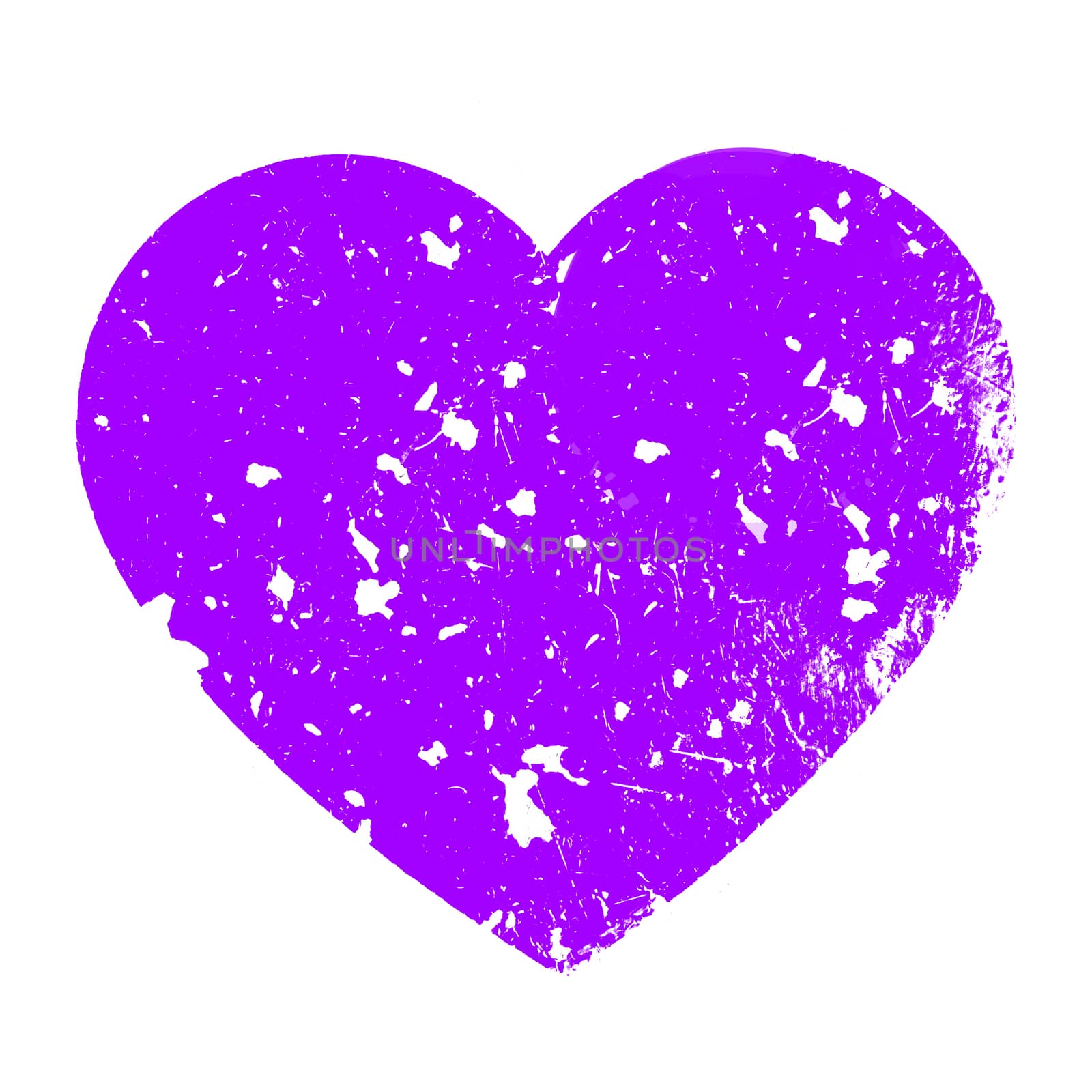 Violet grungy heart by germanopoli