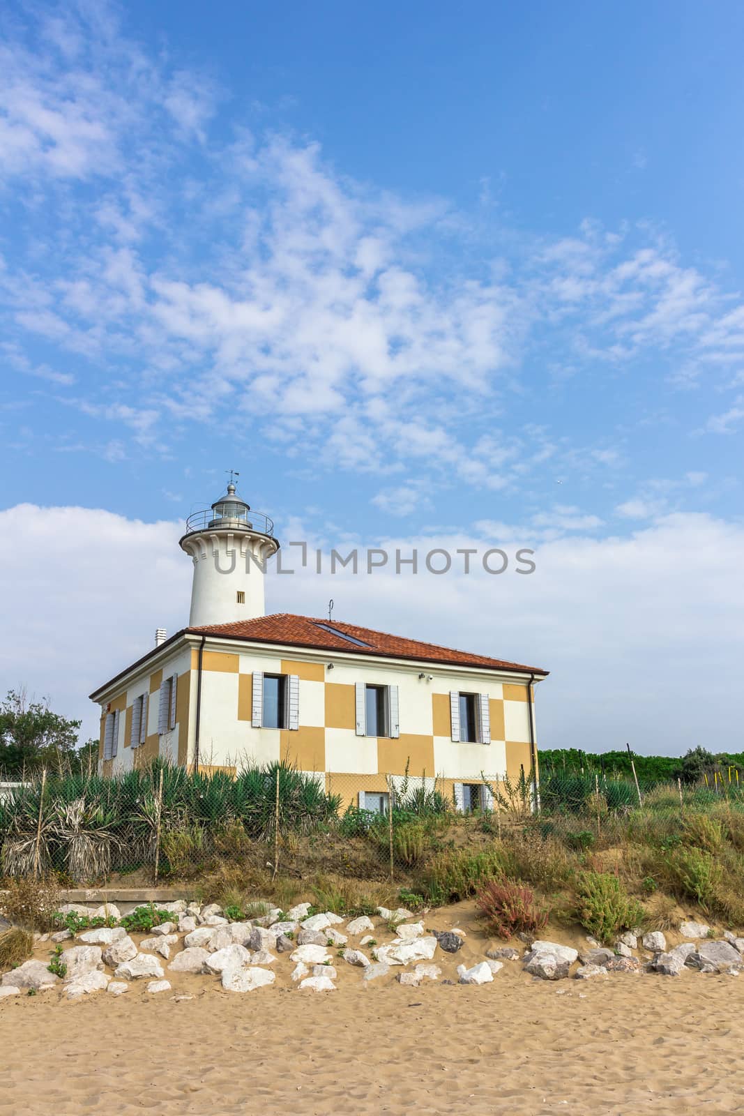 Lighthouse of Bibione (VENEZIA), ITALY - August 24, 2018