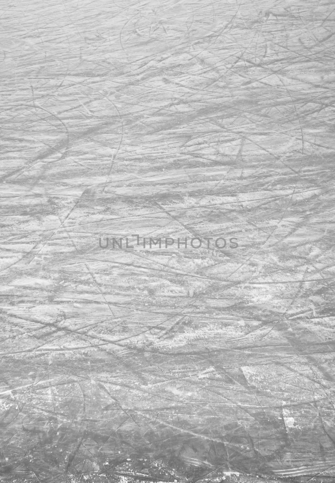 Scratches of skates on the ice of skating-rink. Ideal for concepts and backgrounds.