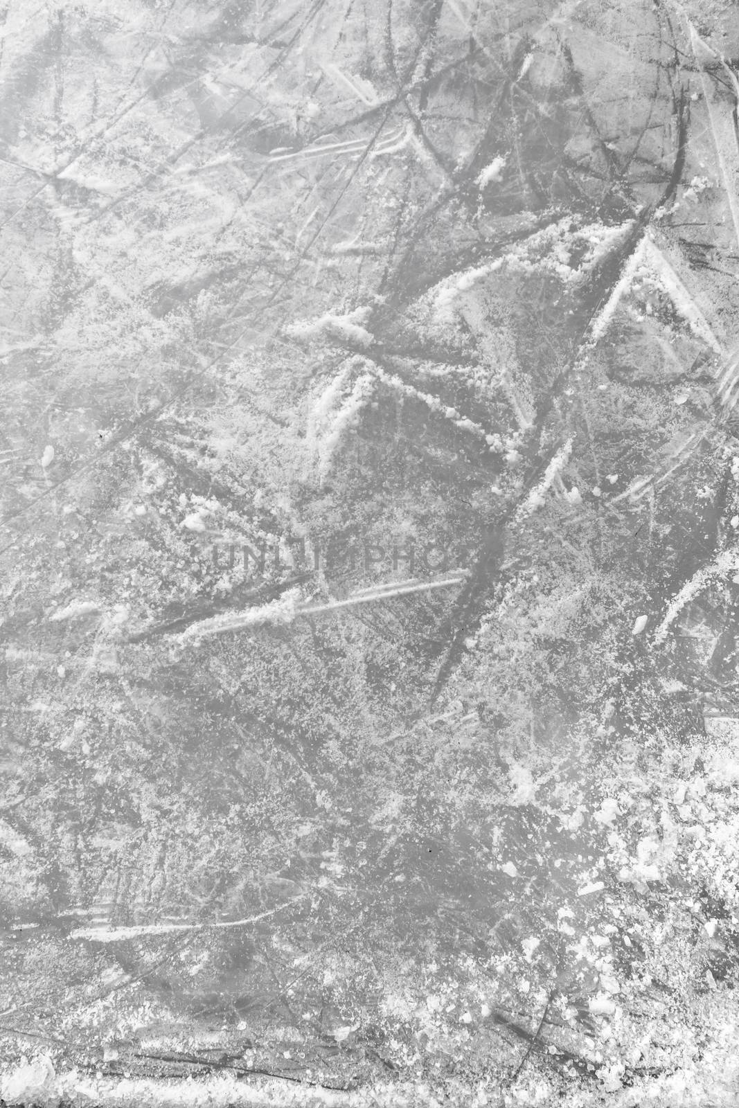 Scratches of skates on the ice of skating-rink. Ideal for concepts and backgrounds.