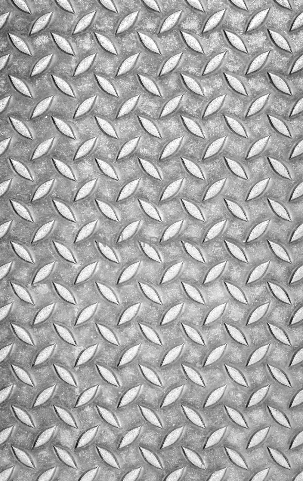 Steel texture from Manhole cover. Gray metallic background.