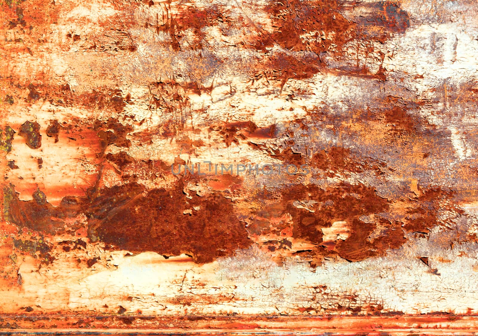 Rusty metal texture. Abstract corroded colorful rusty metal background.