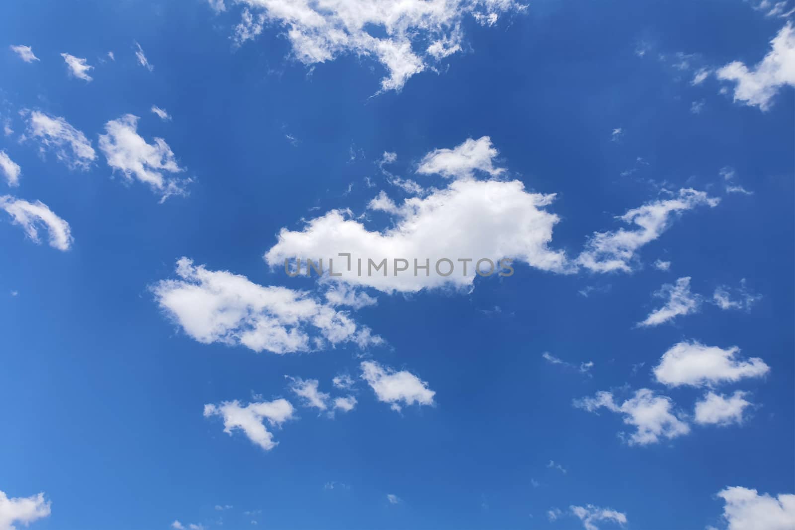 clouds, blue sky background design elements. Pantone Classic Blue. by titco