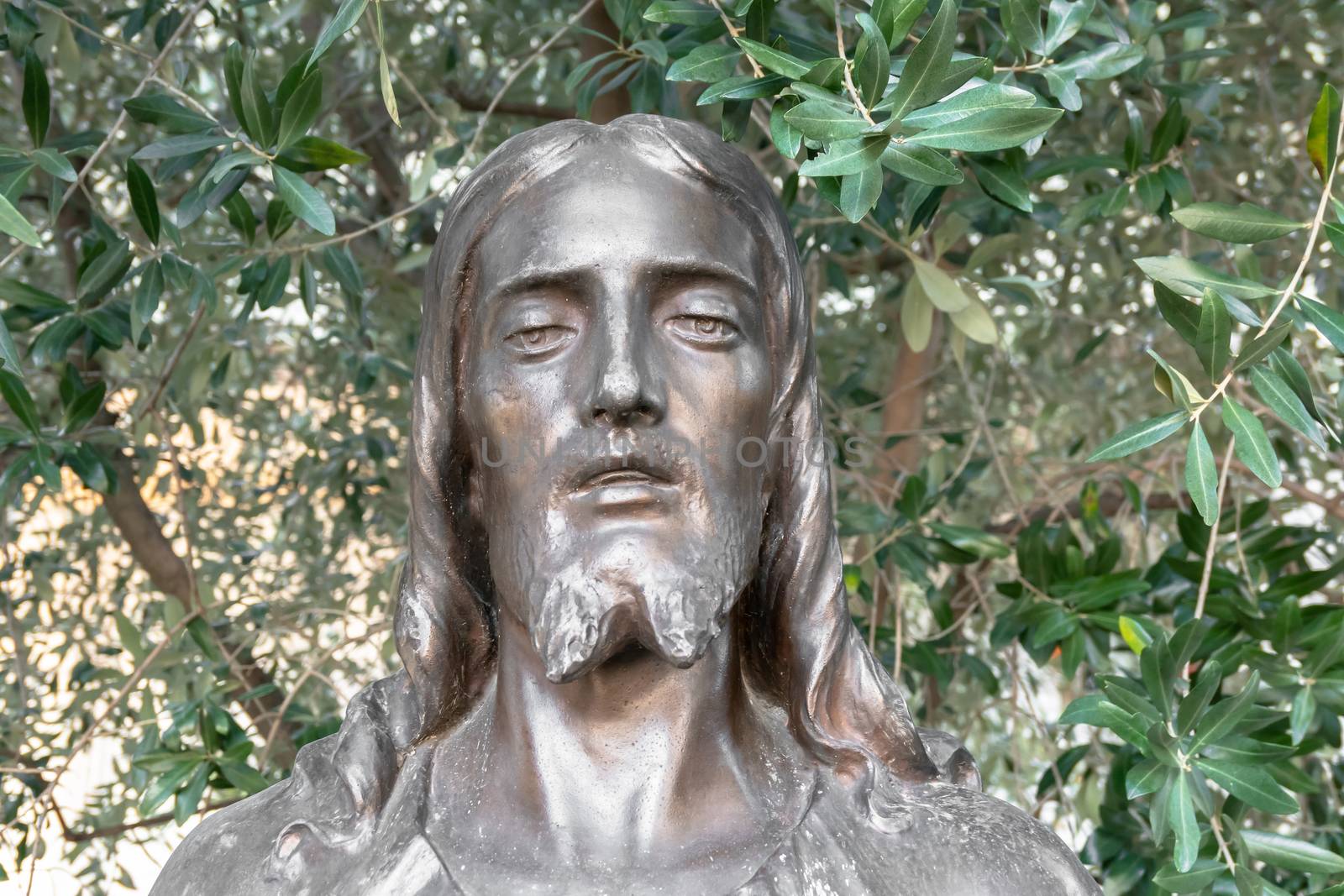 Portrait photo of Jesus Christ statue