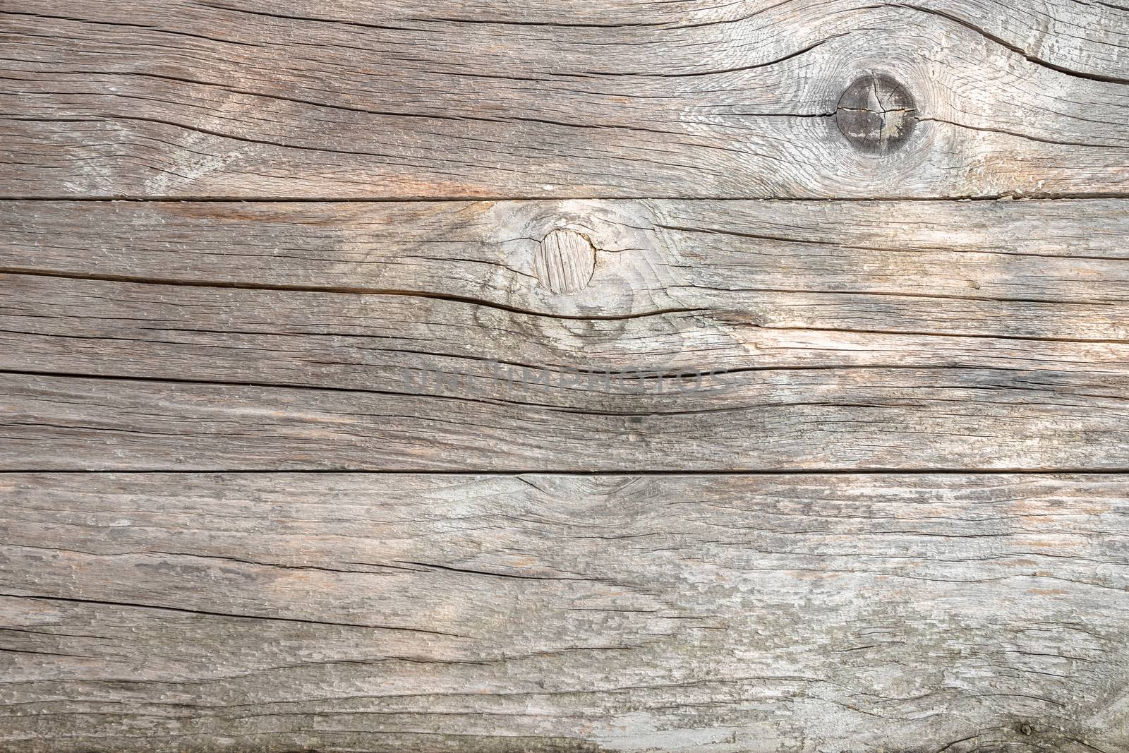 Old distressed wooden planks surface by germanopoli