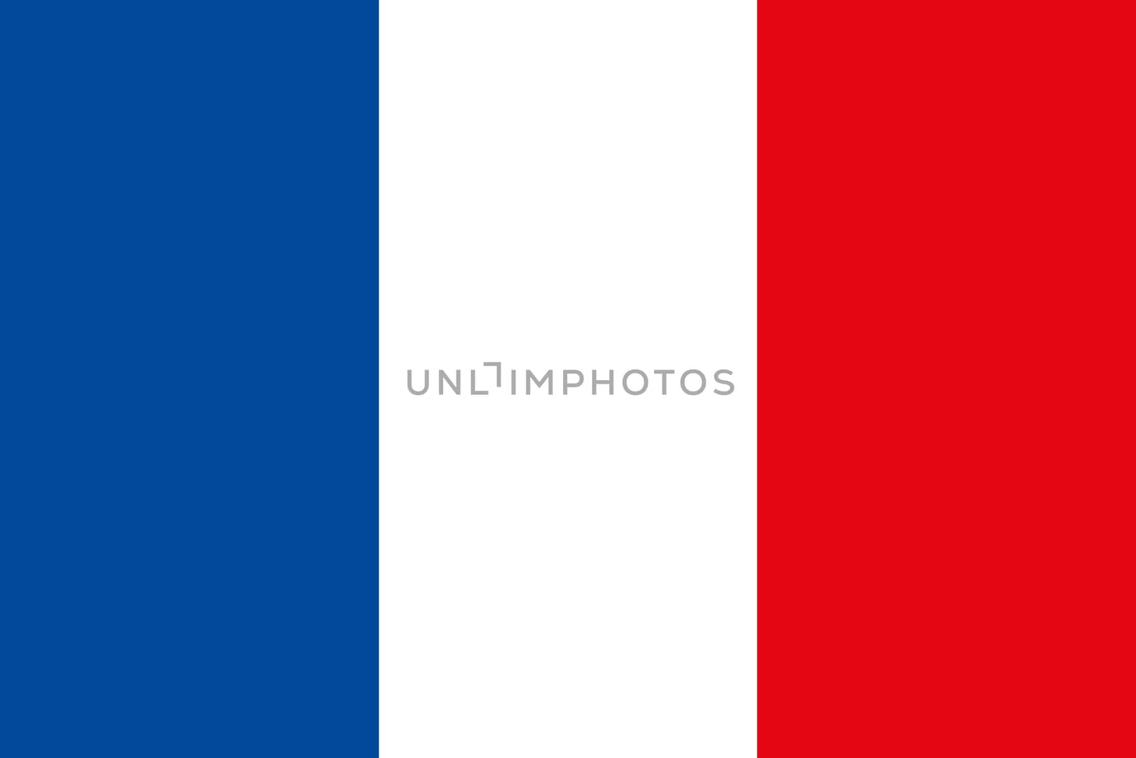 French flag. Official state symbol of country.