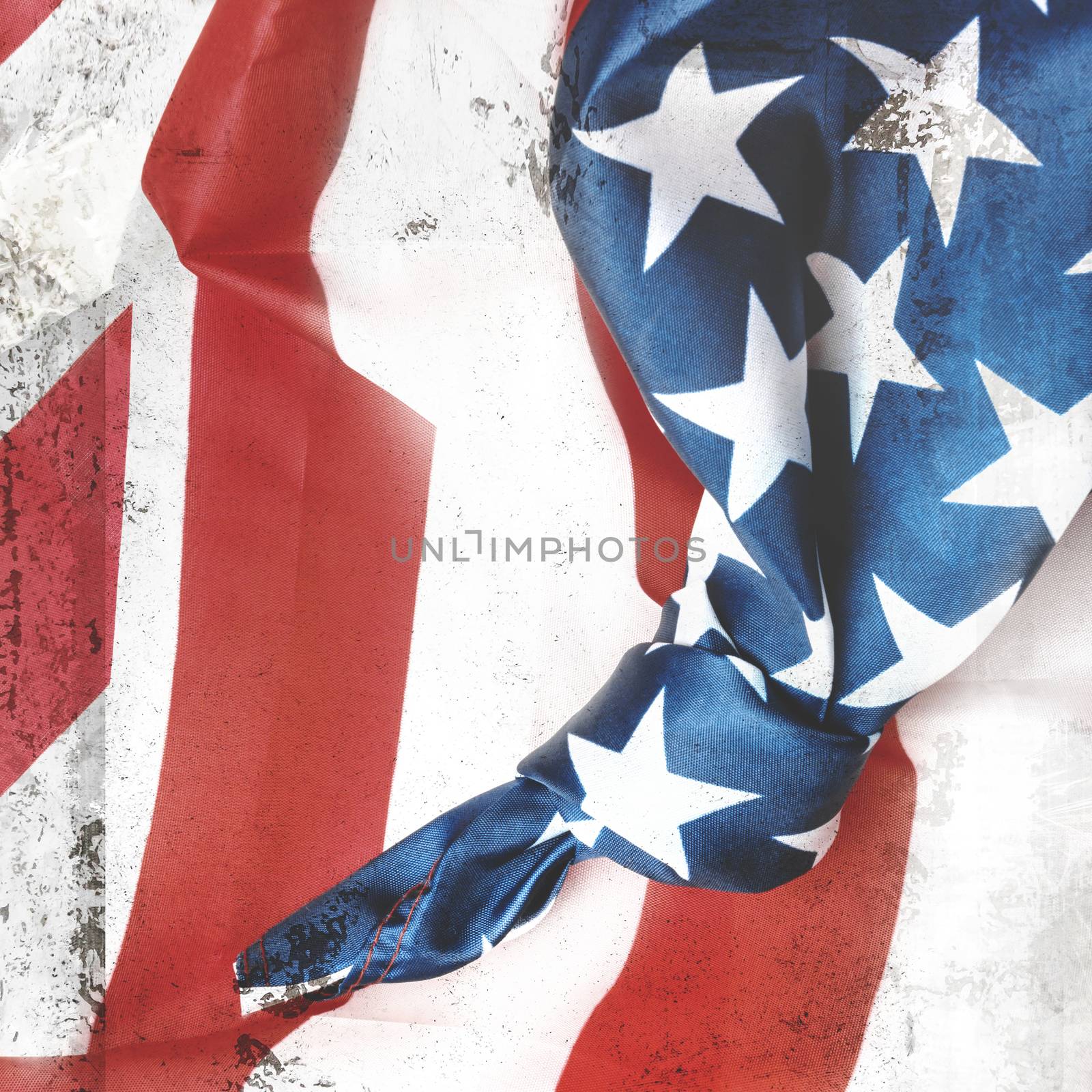 Grungy American flag by germanopoli