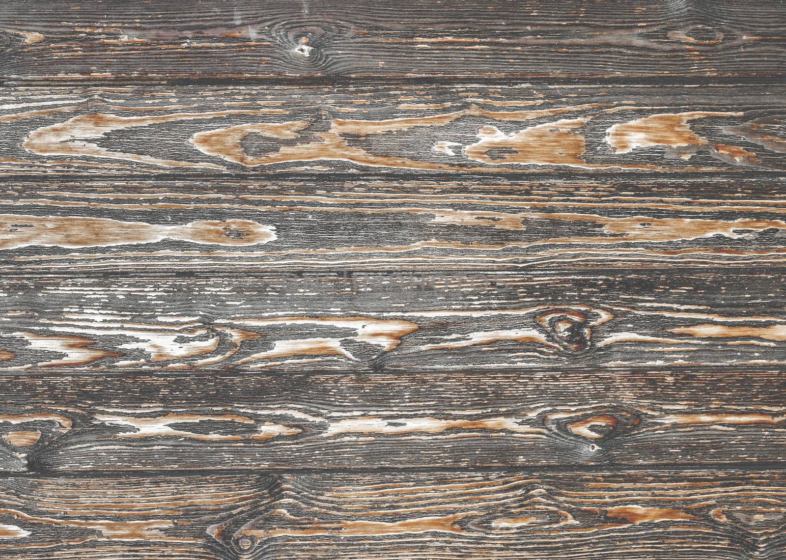 Wooden background. Texture with an old, rustic, brown planks.