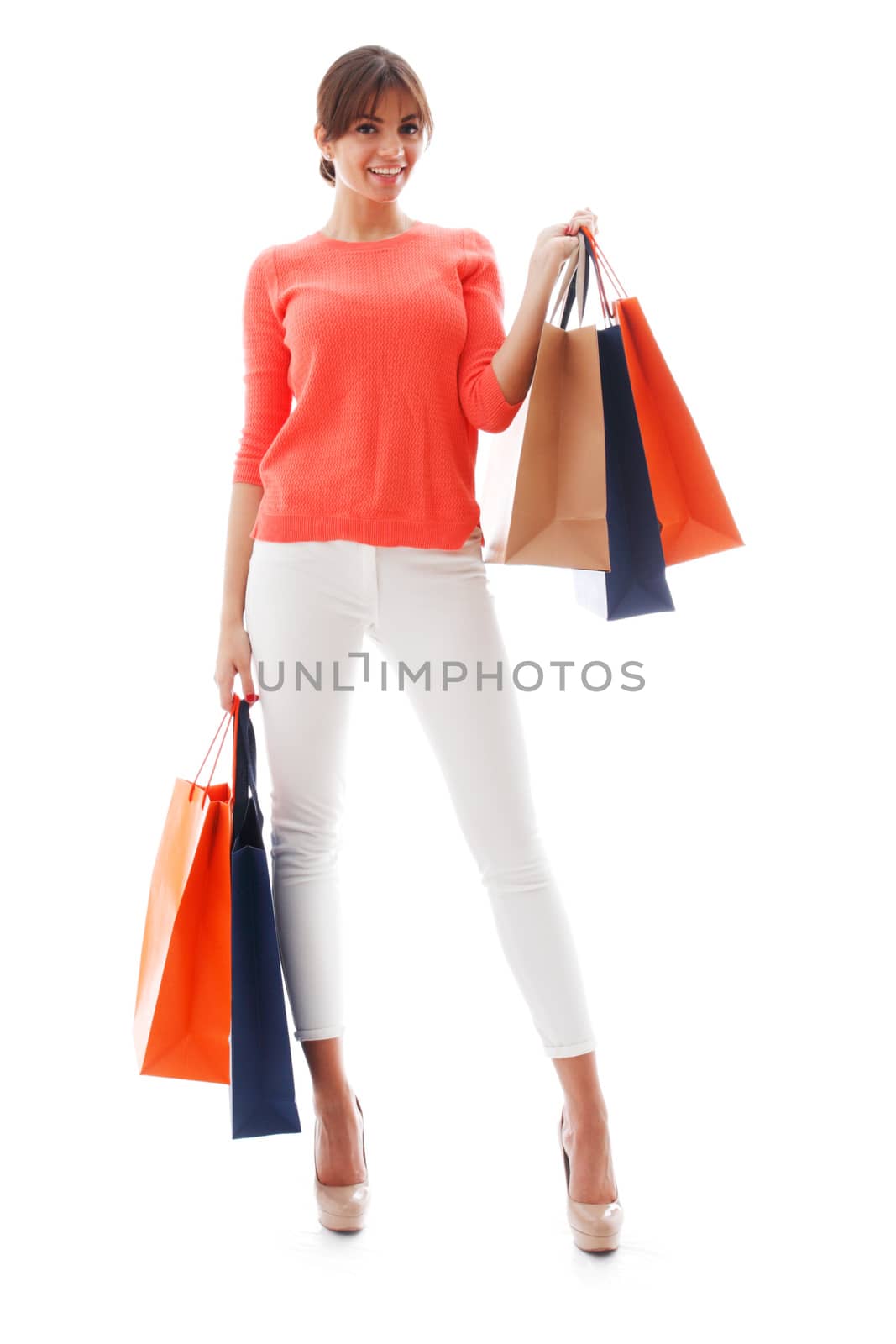 Woman with shopping bags  by ALotOfPeople