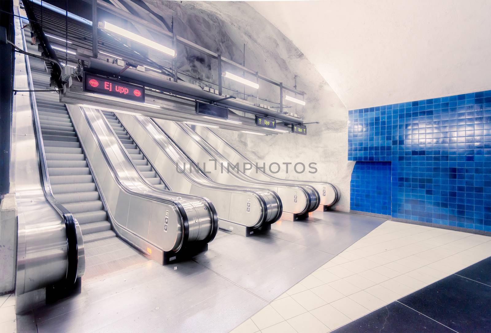 Stockholm metro station, Sweden, Europe by Yolshin