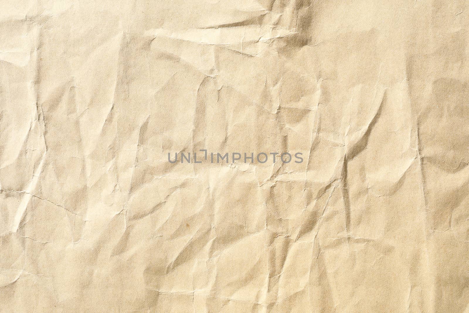 Crumpled brown paper background texture