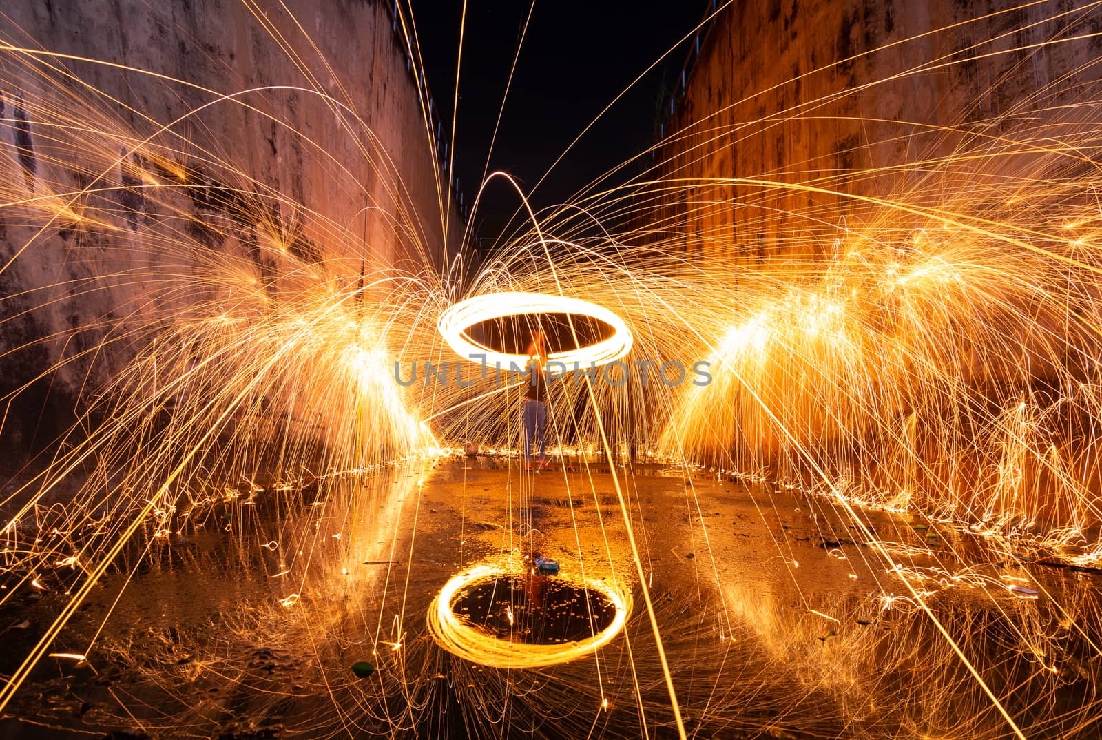 Steel wool  photography. by suthipong