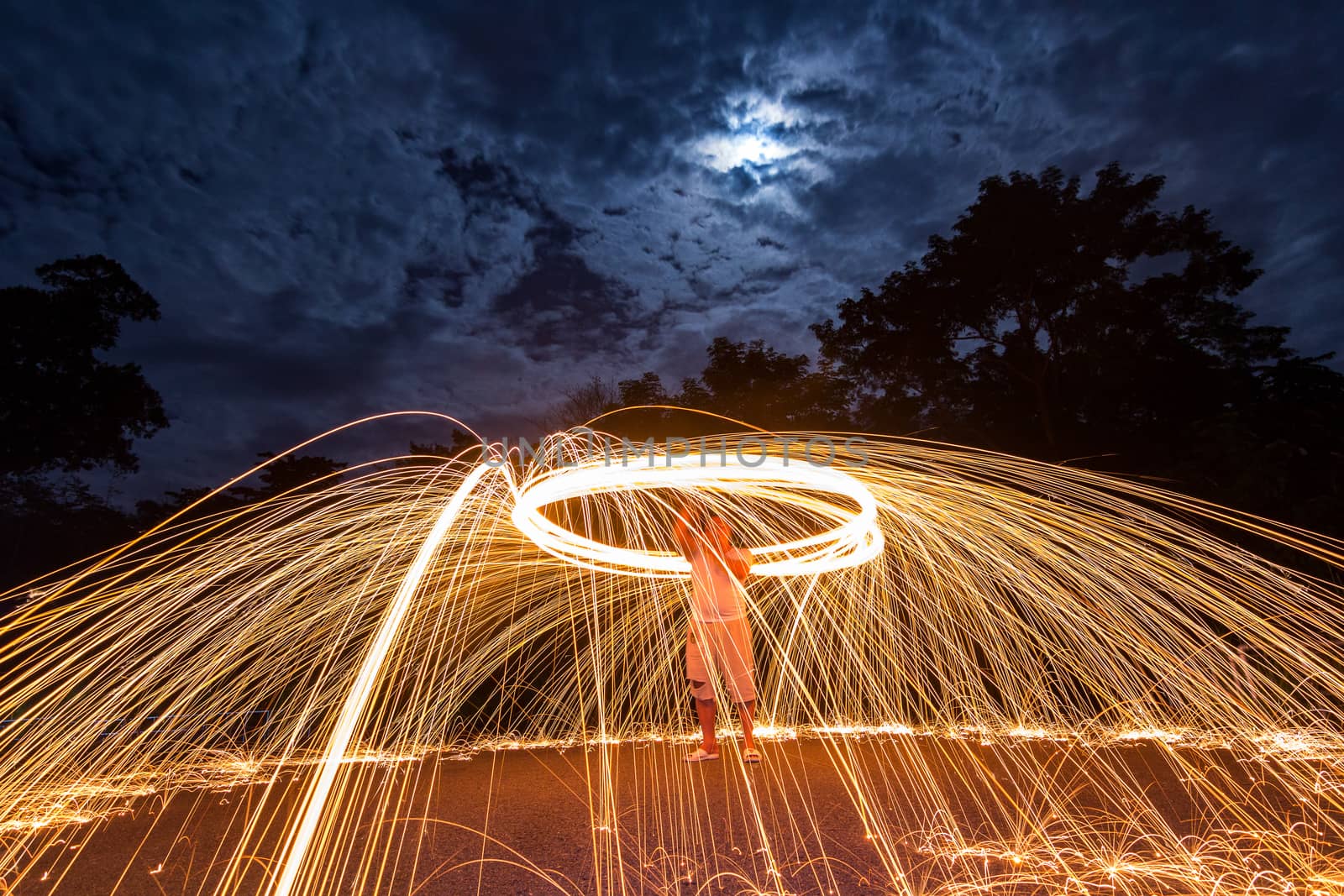 Steel wool  photography. by suthipong