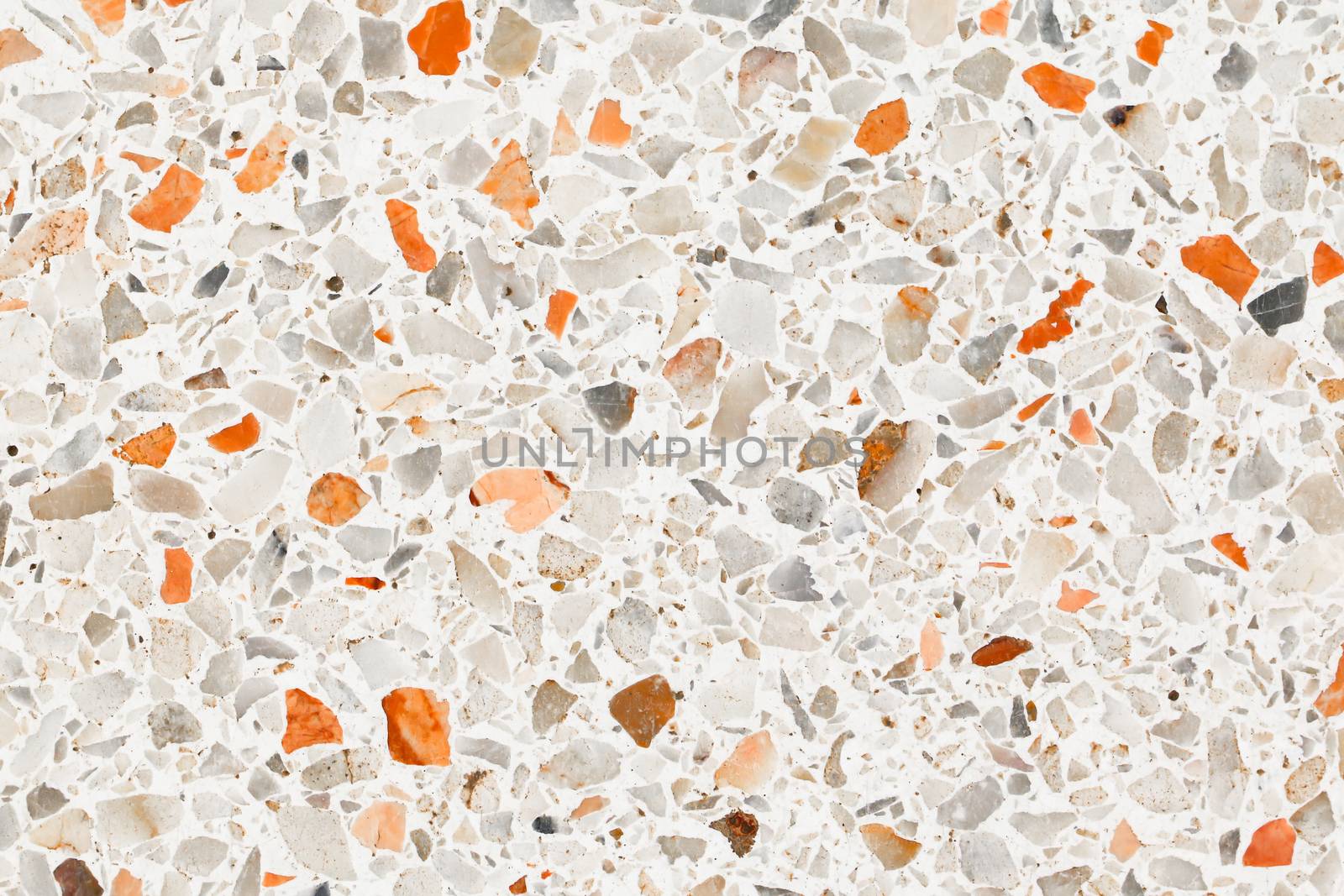 terrazzo flooring which has Orange rock Small or marble old by pramot