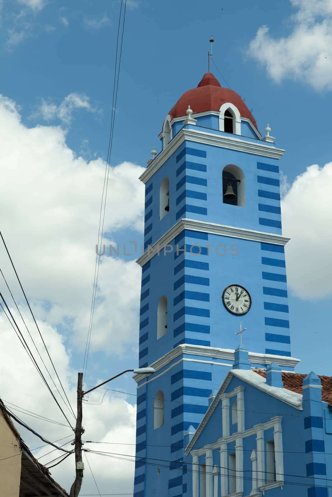 Sancti Spiritus, Cuba - 4 February 2015: Iglesia Parroquial Mayor del Espiritu Santo