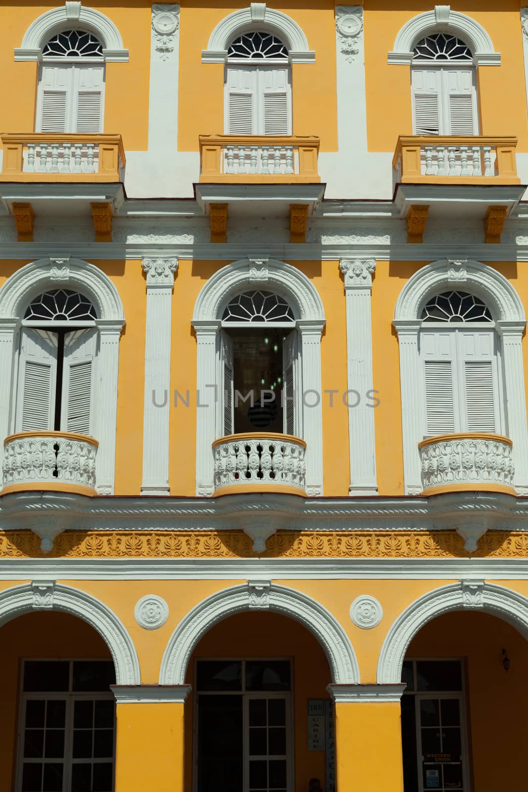 Building in colonial style, Sancti Spiritus, Cuba by vlad-m
