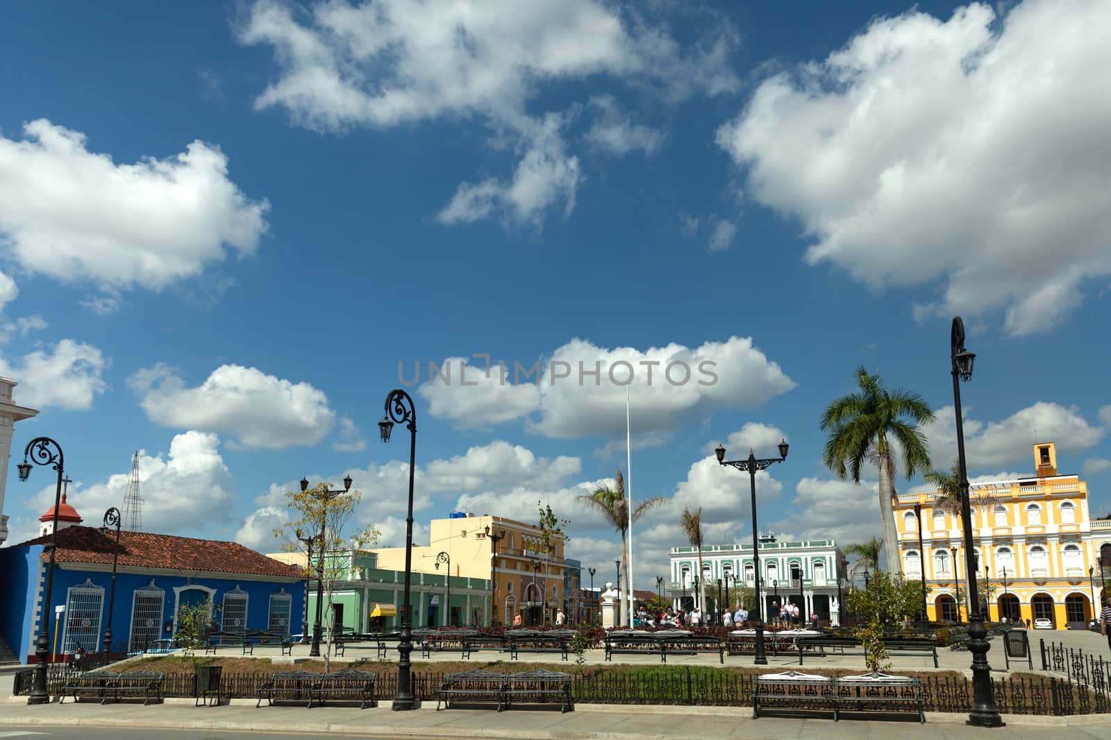 Sancti Spiritus, Cuba - 4 February 2015: Parque Serafin Sanchez