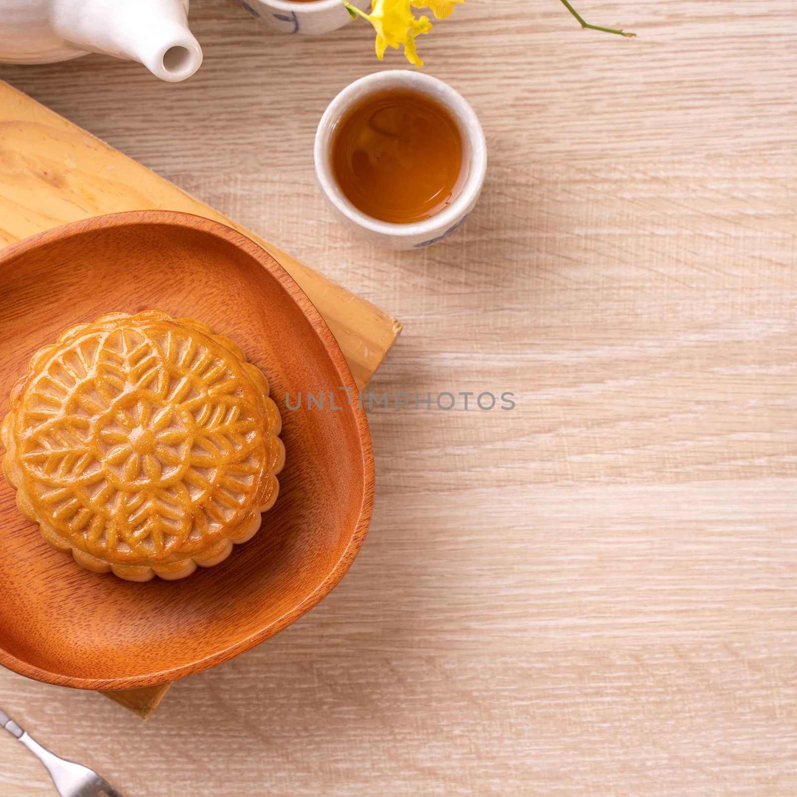 Mid-Autumn Festival holiday concept design of moon cake, mooncak by ROMIXIMAGE