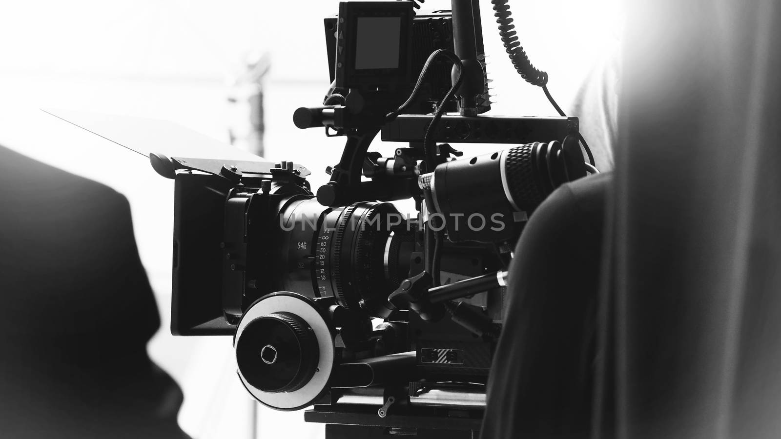 Behind the shooting or filming video movie production by gnepphoto