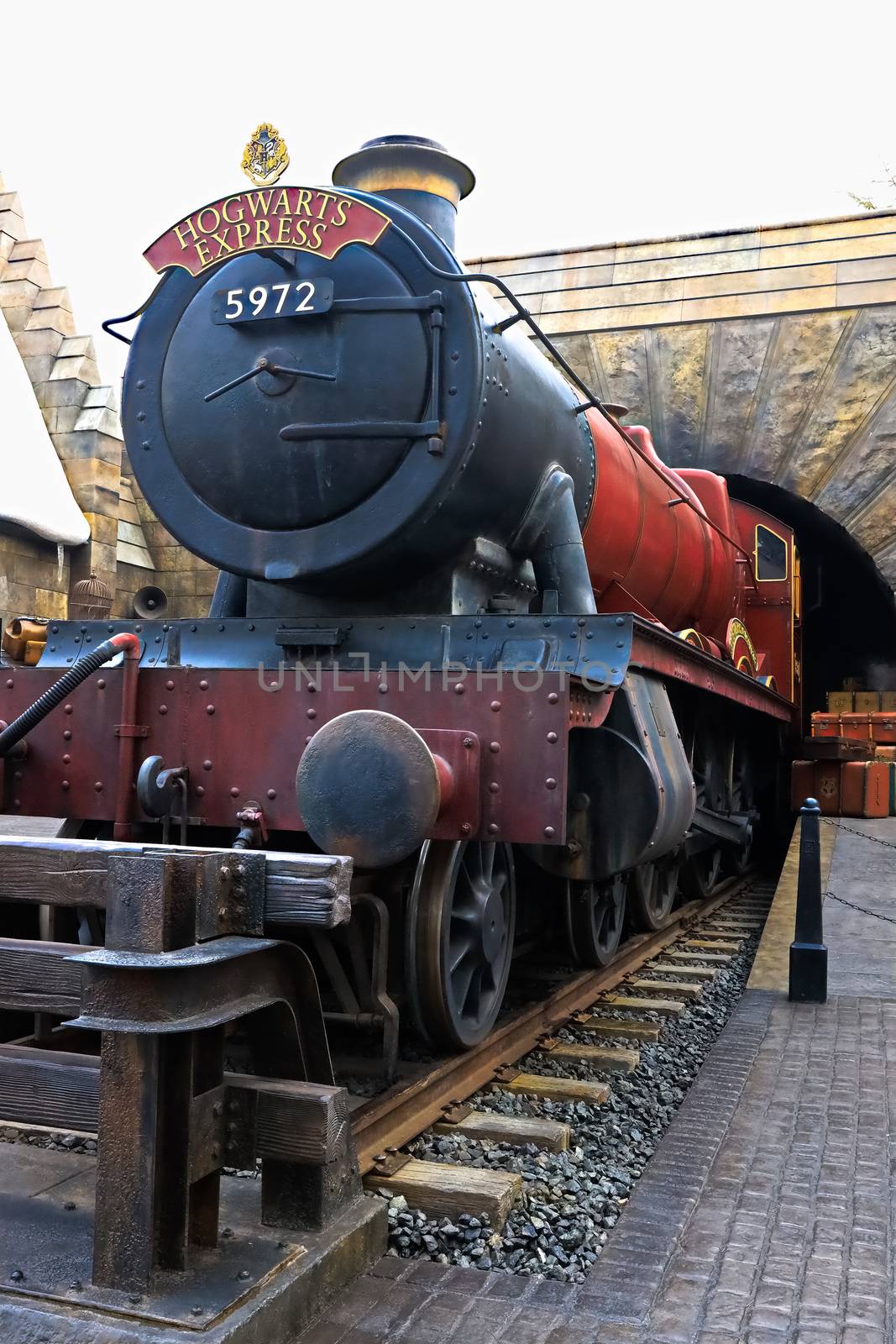 OSAKA , JAPAN - Jan 19,2019 : The Hogwarts express train at the Wizarding World of Harry Potter in Universal Studios Japan. by USA-TARO