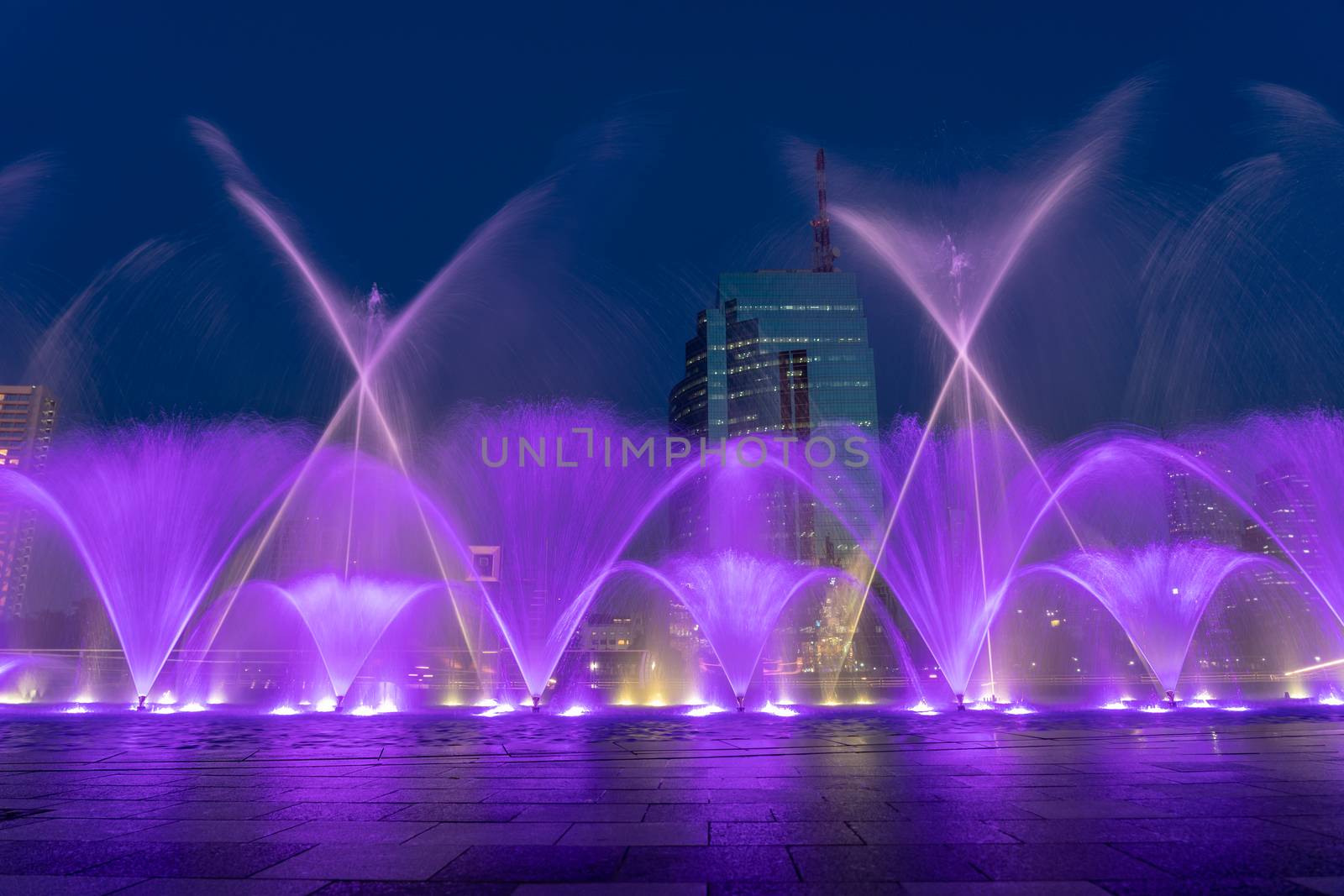 The fountain Showing at the Bangkok new department store, art and presenting concept