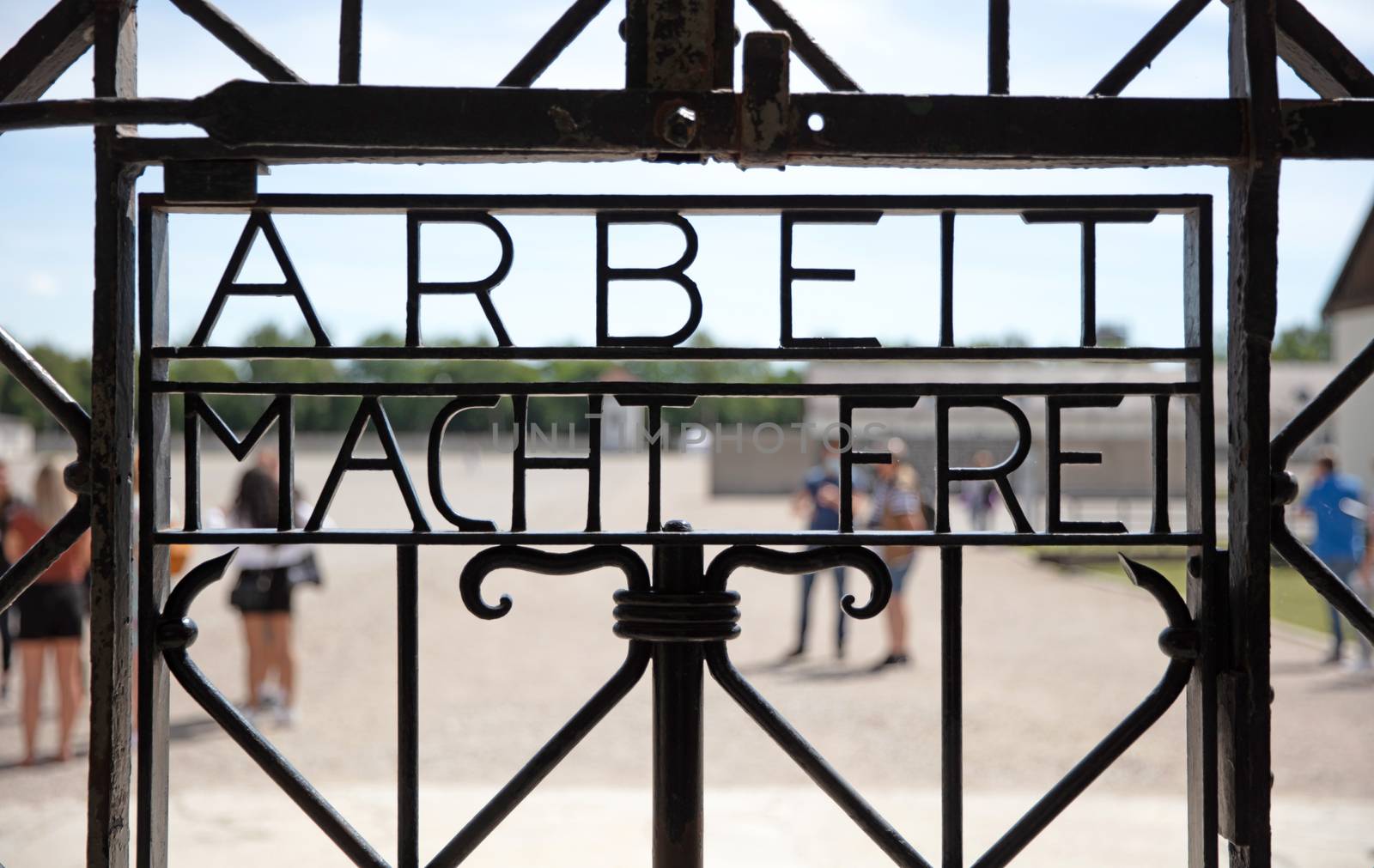 Dachau, Germany on july 13, 2020: Dachau concentration camp entr by michaklootwijk