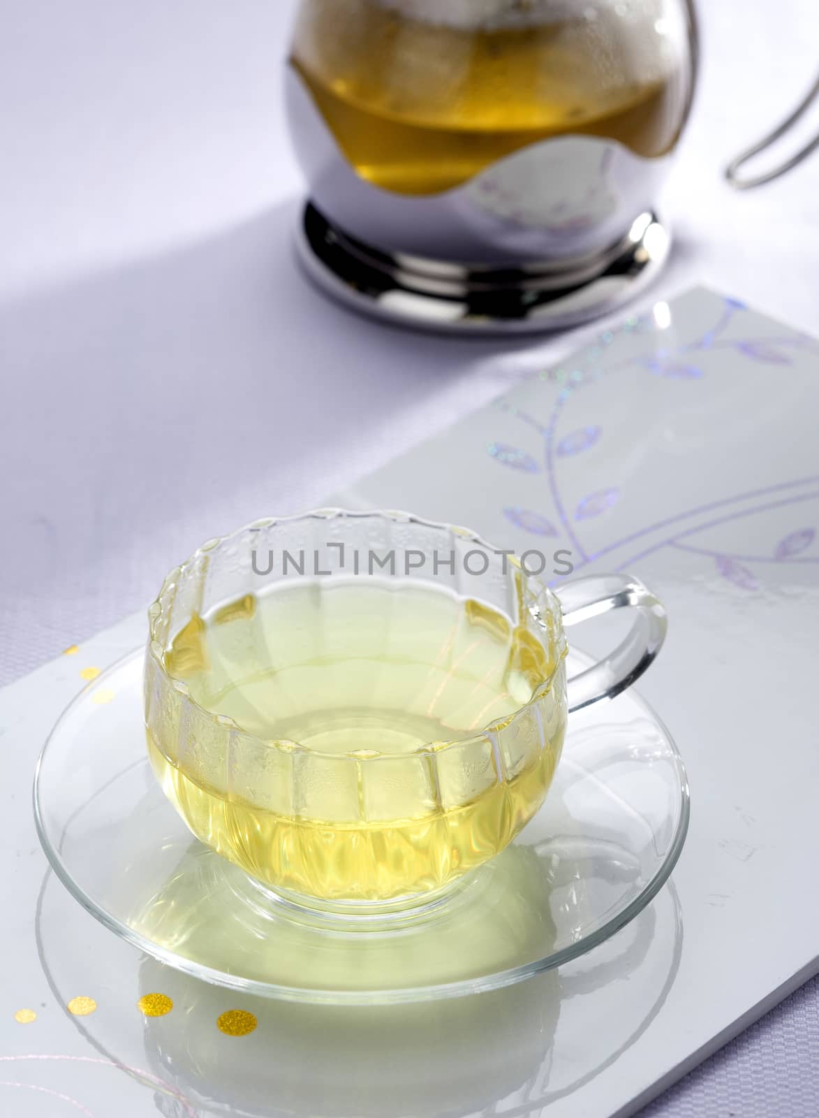 A cup of green tea