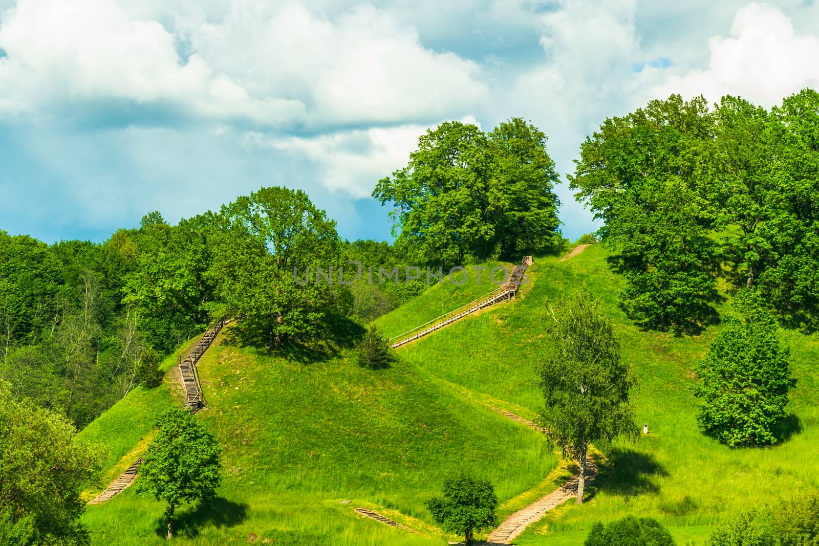 Alytus Castle Mound, Hill-Fort Wonderful Panoramic View by Tartezy