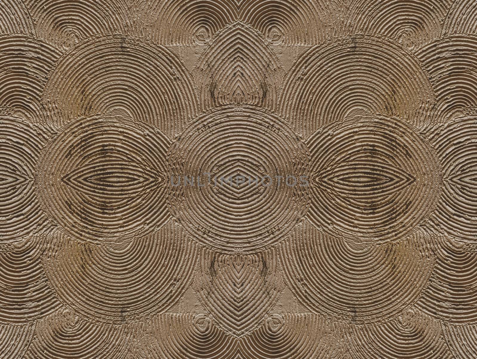 seamless overlapping concentric circle wall pattern background, old brick texture pattern for decoration, industrial Construction business concept
