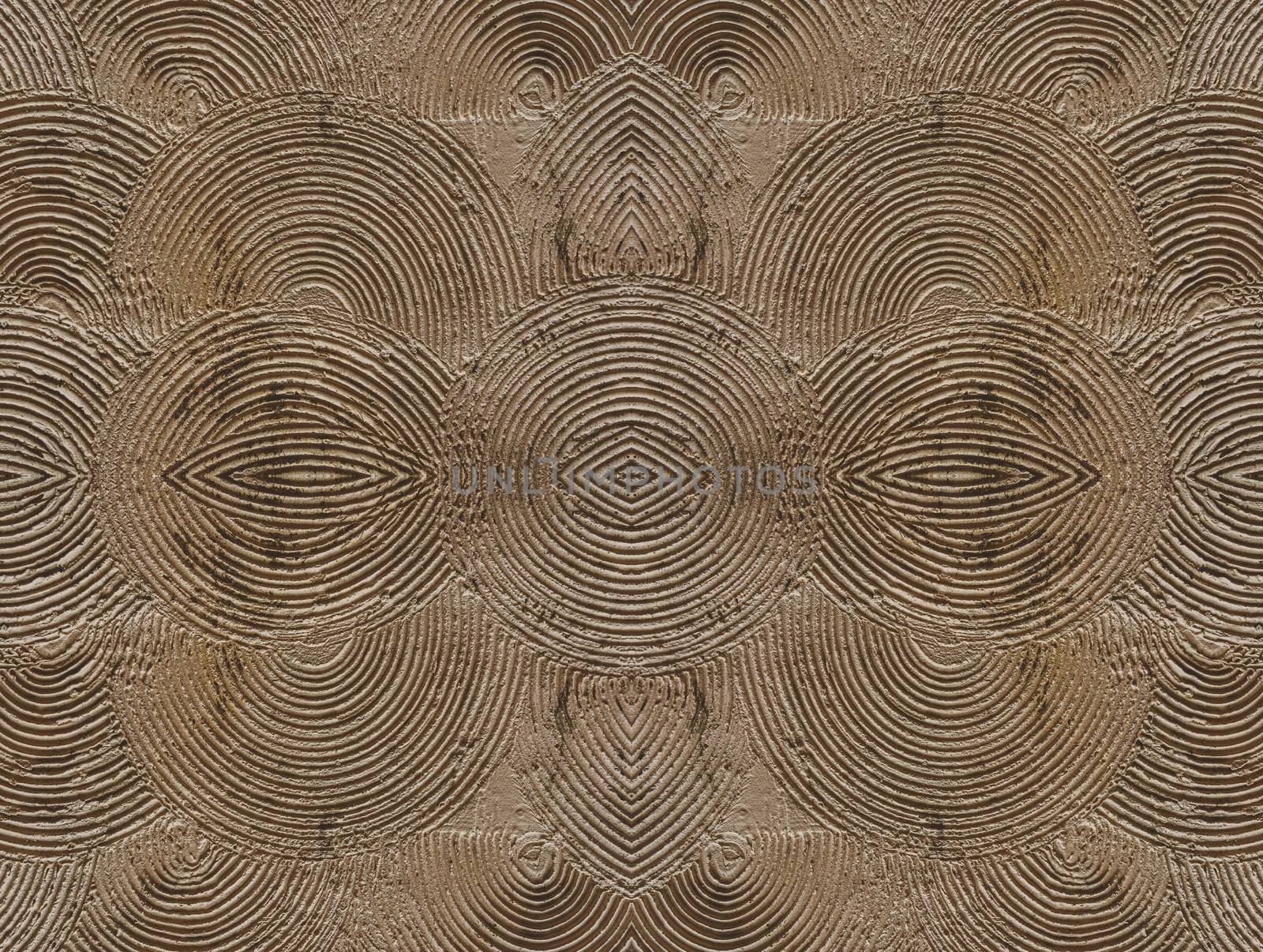 seamless overlapping concentric circle wall pattern background, old brick texture pattern for decoration, industrial Construction business concept