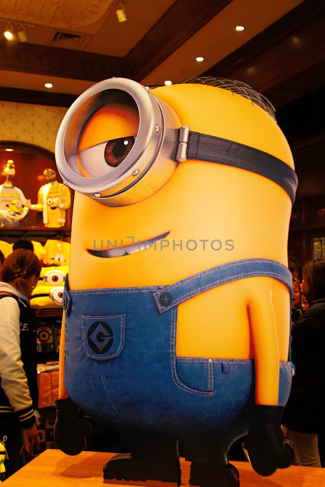 OSAKA, JAPAN - JAN 07, 2020 : Sign of 'MINION PARK', located in Universal Studios JAPAN, Osaka, Japan. Minions are famous character from Despicable Me animation. by USA-TARO