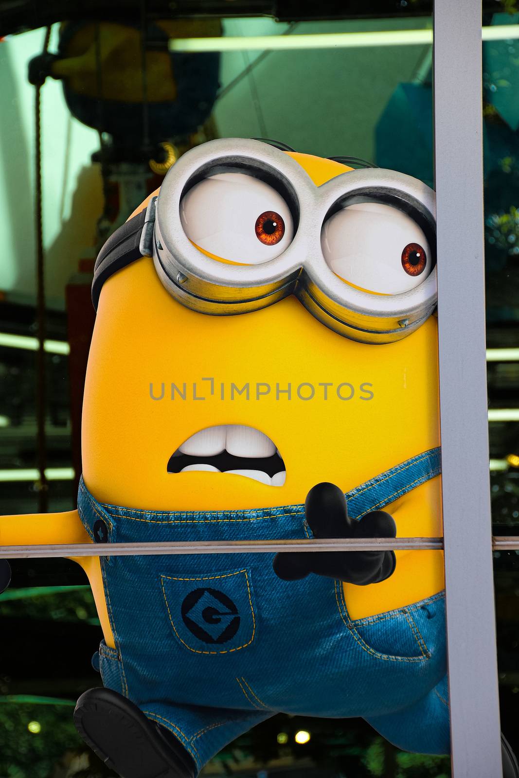 OSAKA, JAPAN - JAN 07, 2020 : Sign of 'MINION PARK', located in Universal Studios JAPAN, Osaka, Japan. Minions are famous character from Despicable Me animation. by USA-TARO