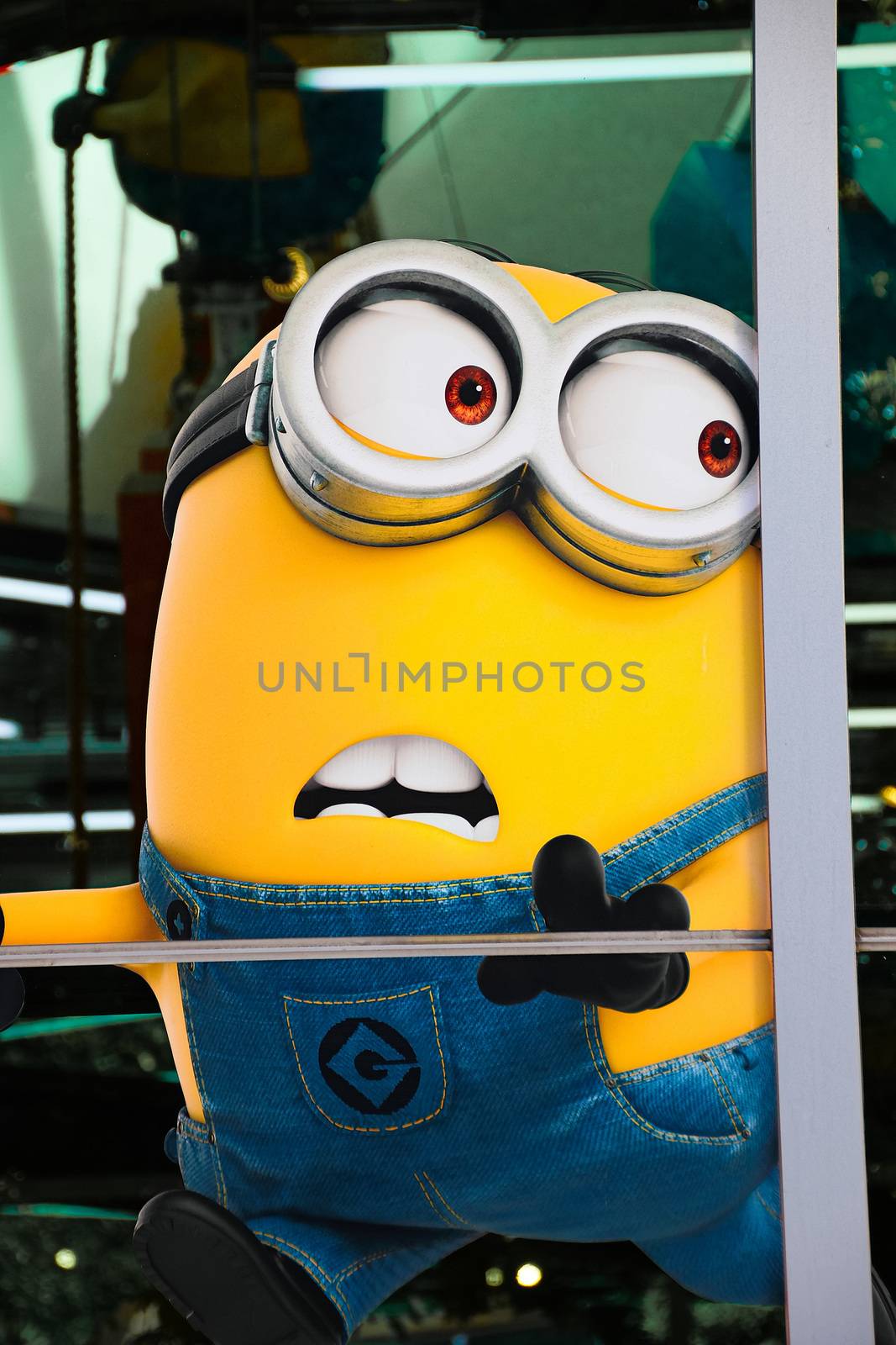 OSAKA, JAPAN - JAN 07, 2020 : Sign of 'MINION PARK', located in Universal Studios JAPAN, Osaka, Japan. Minions are famous character from Despicable Me animation. by USA-TARO