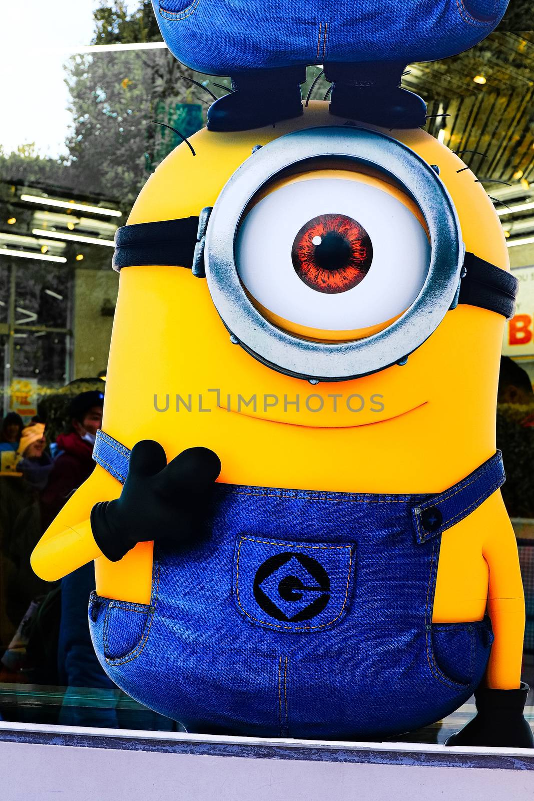 OSAKA, JAPAN - Jan 07, 2020 : Sign of 'MINION PARK', located in Universal Studios JAPAN, Osaka, Japan. Minions are famous character from Despicable Me animation. by USA-TARO