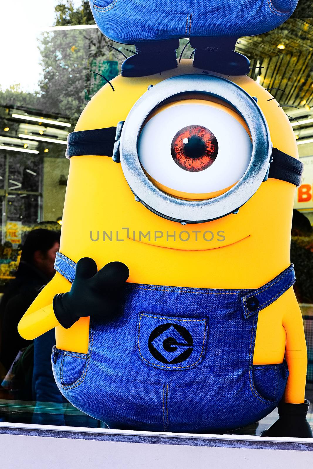OSAKA, JAPAN - Jan 07, 2020 : Sign of 'MINION PARK', located in Universal Studios JAPAN, Osaka, Japan. Minions are famous character from Despicable Me animation. by USA-TARO