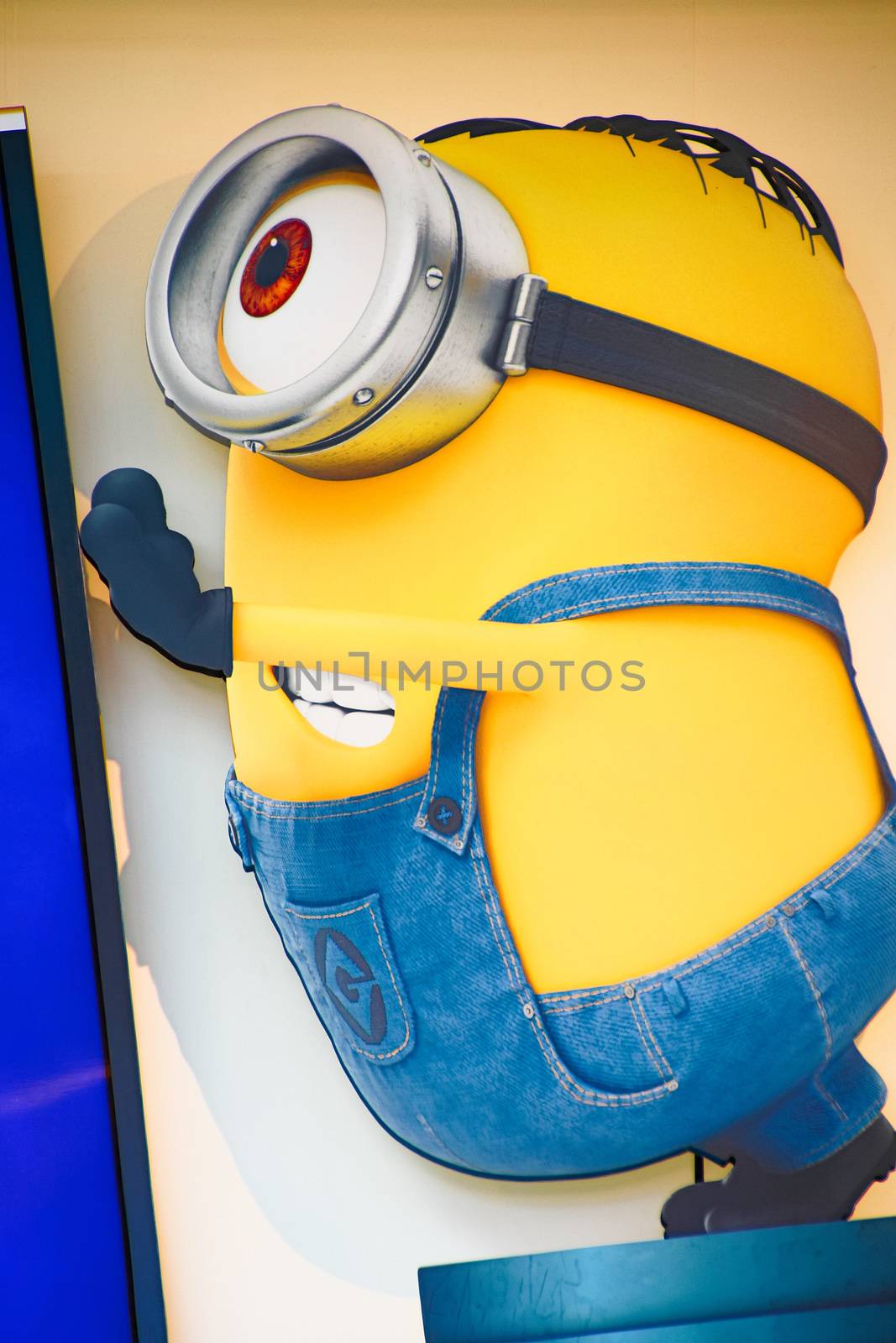 OSAKA, JAPAN - JAN 07, 2020 : Sign of 'MINION PARK', located in Universal Studios JAPAN, Osaka, Japan. Minions are famous character from Despicable Me animation. by USA-TARO