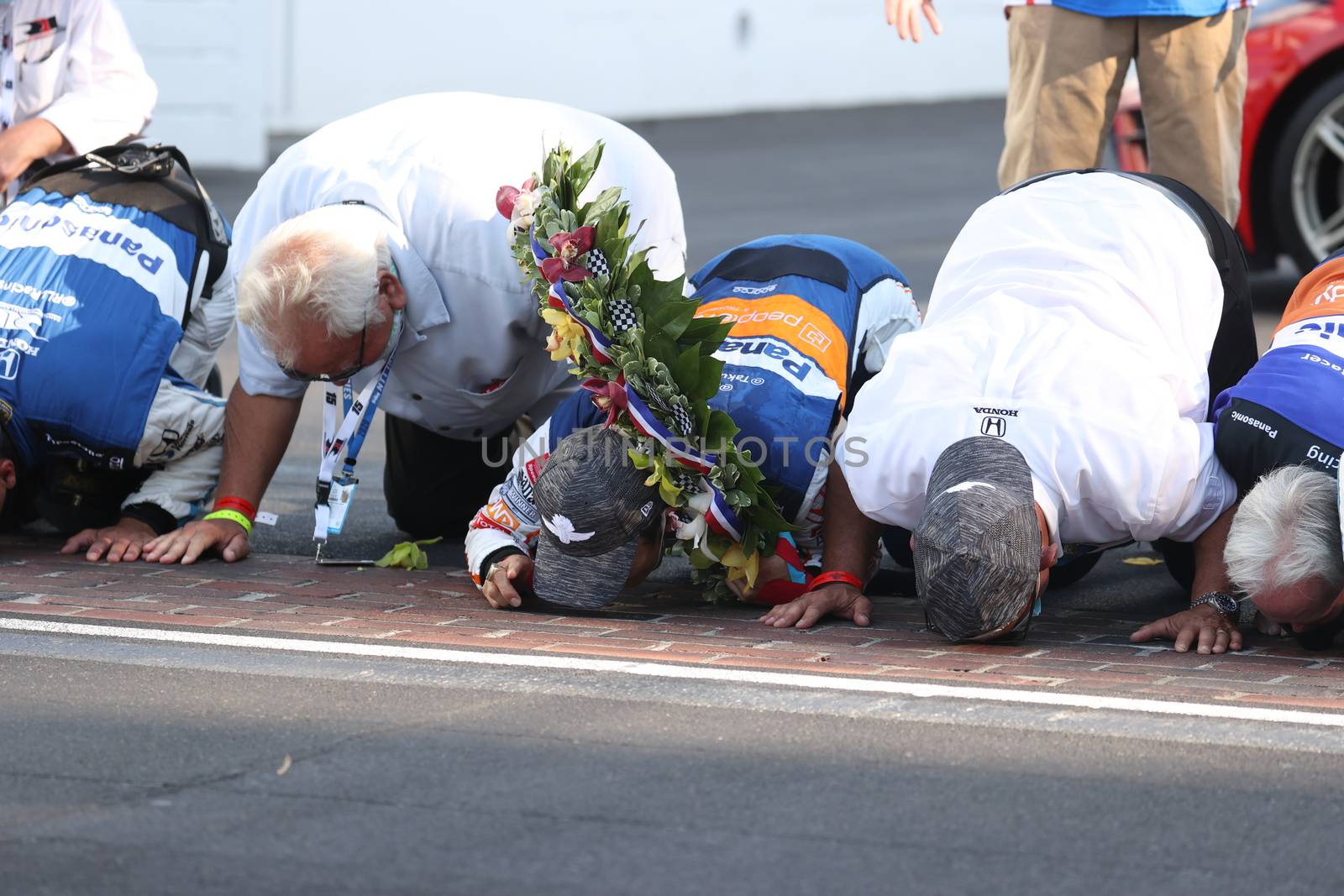 \{persons}\wins the Indianapolis 500 at the Indianapolis Motor Speedway in Indianapolis, Indiana.