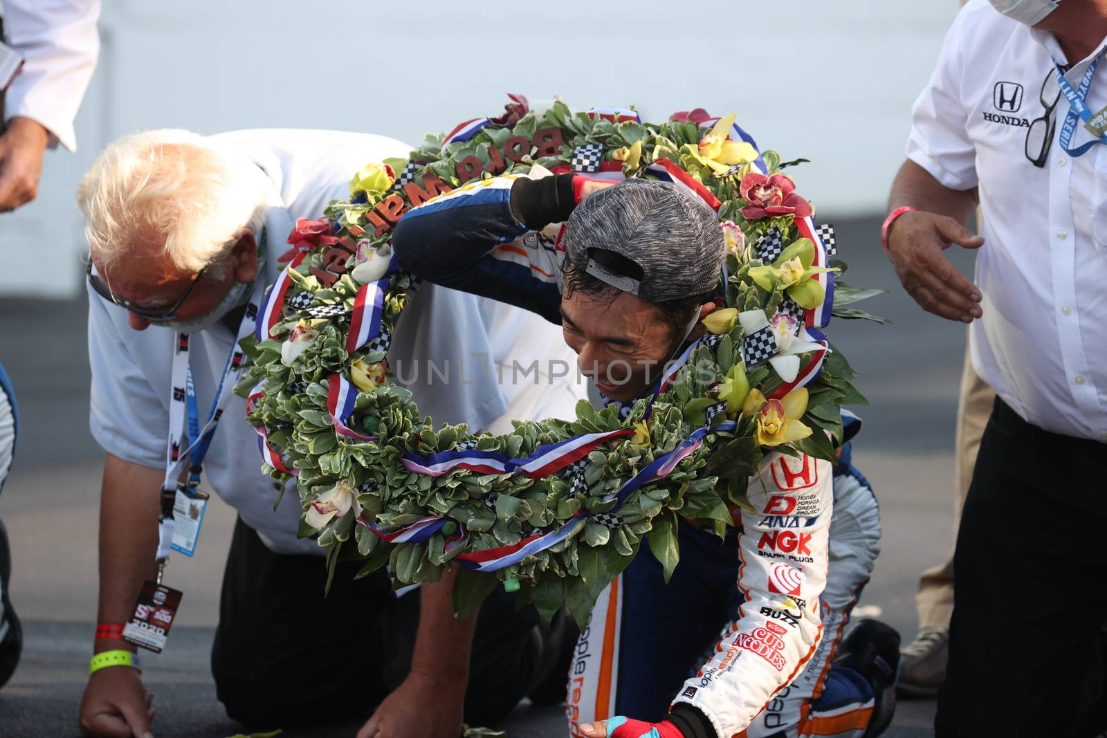 \{persons}\wins the Indianapolis 500 at the Indianapolis Motor Speedway in Indianapolis, Indiana.