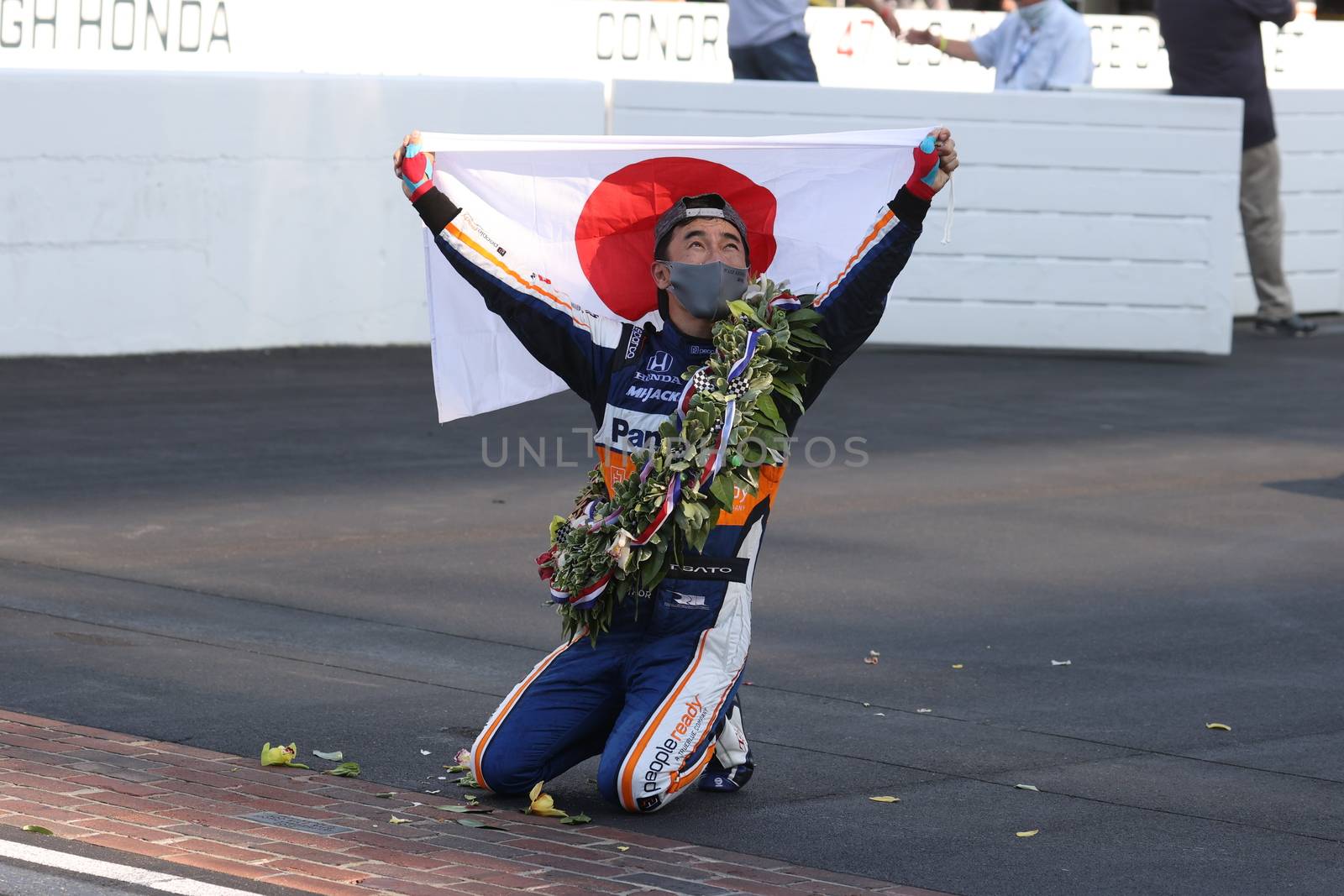 \{persons}\wins the Indianapolis 500 at the Indianapolis Motor Speedway in Indianapolis, Indiana.