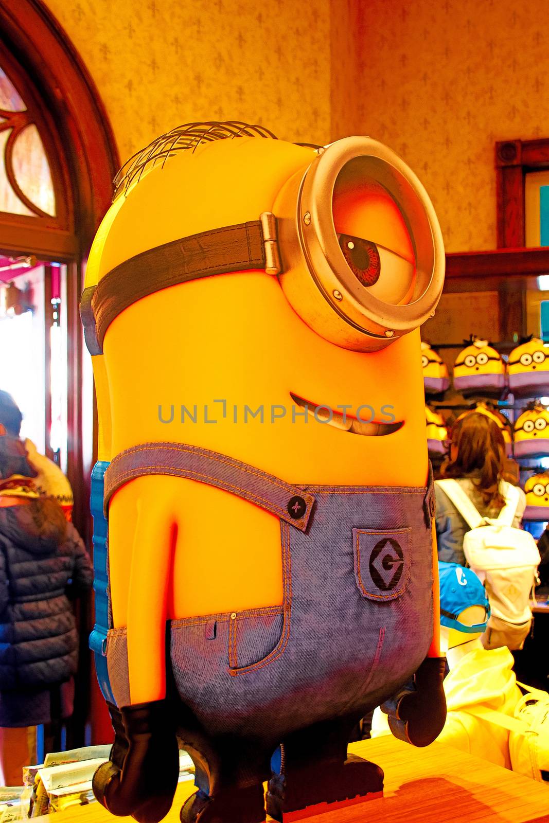 OSAKA, JAPAN - JAN 07, 2020 : Sign of 'MINION PARK', located in Universal Studios JAPAN, Osaka, Japan. Minions are famous character from Despicable Me animation. by USA-TARO