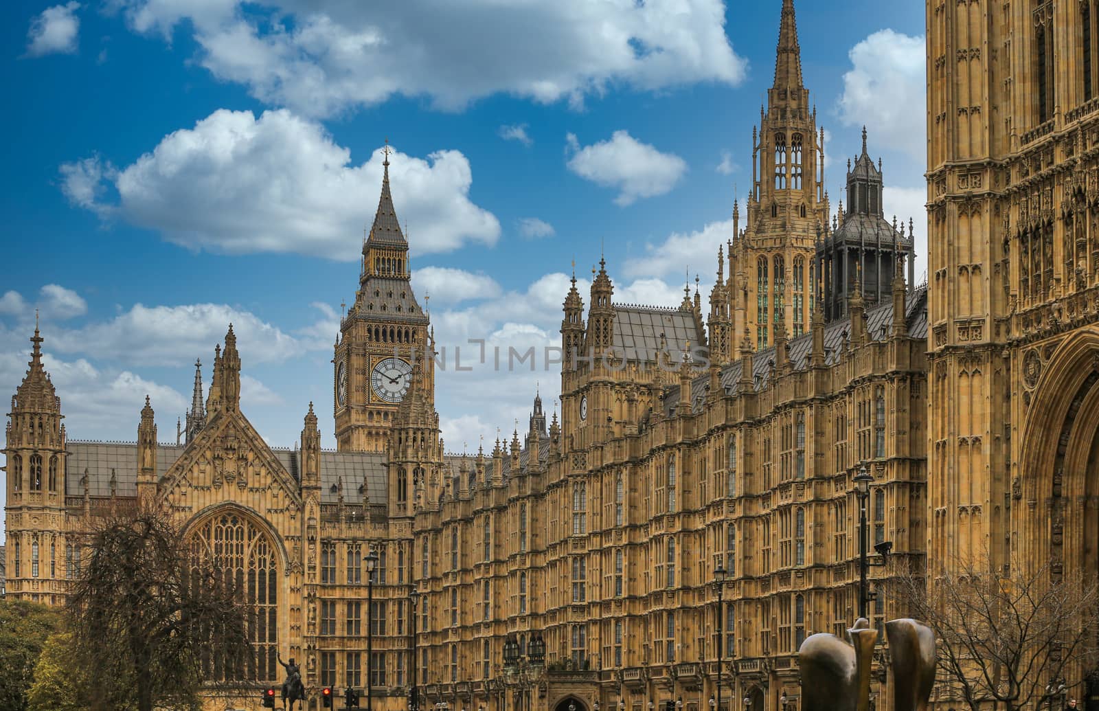 The famous british landmark Big Ben in the United Kingdom