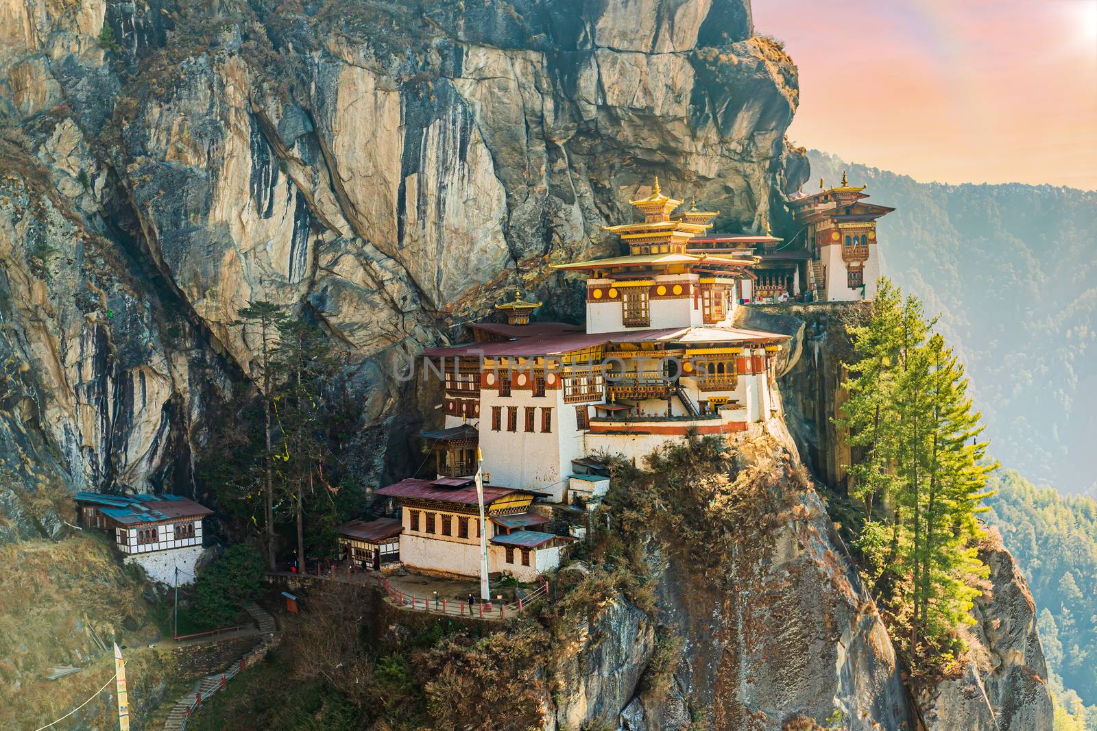 Taktshang Goemba or Tiger's Nest Monastery in Bhutan by COffe