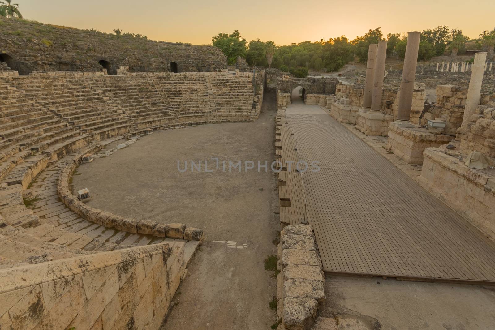 Roman theater, ancient Roman-Byzantine city of Bet Shean (Nysa-S by RnDmS