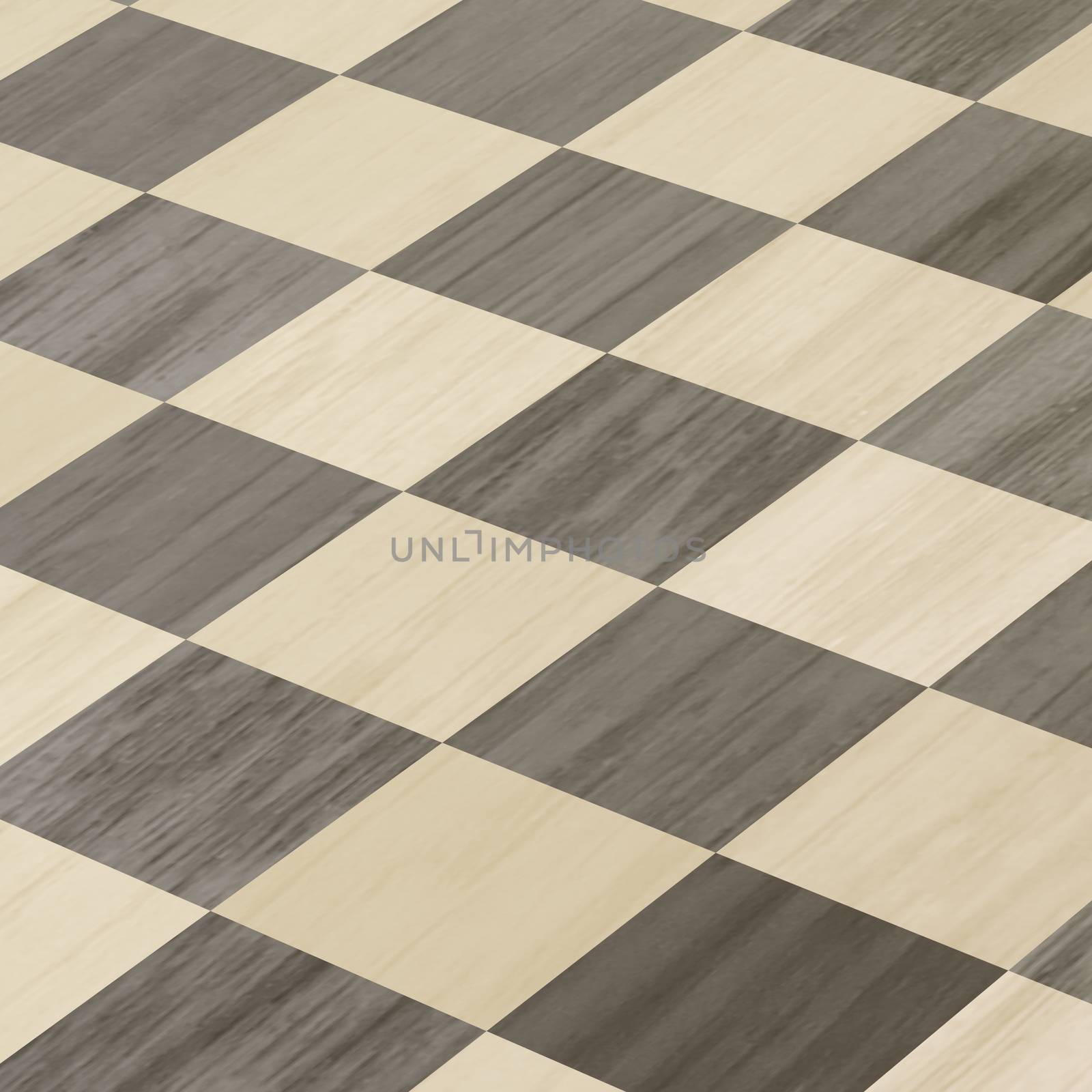 Close up image of wooden chess board