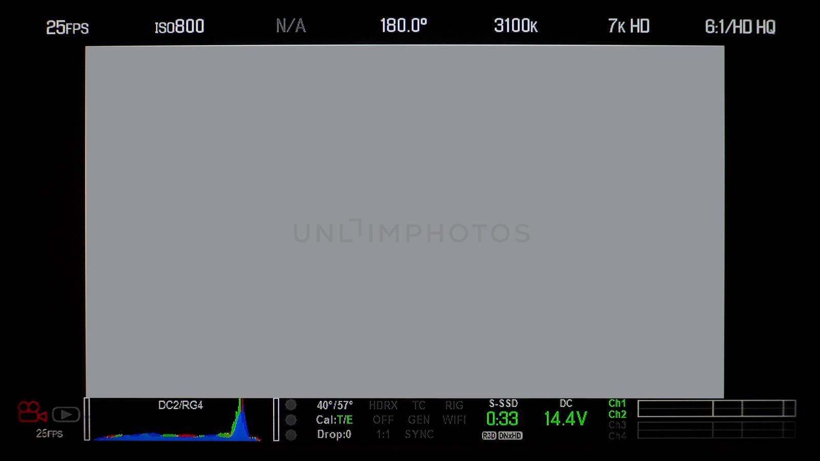 Recording monitor screen display. by gnepphoto